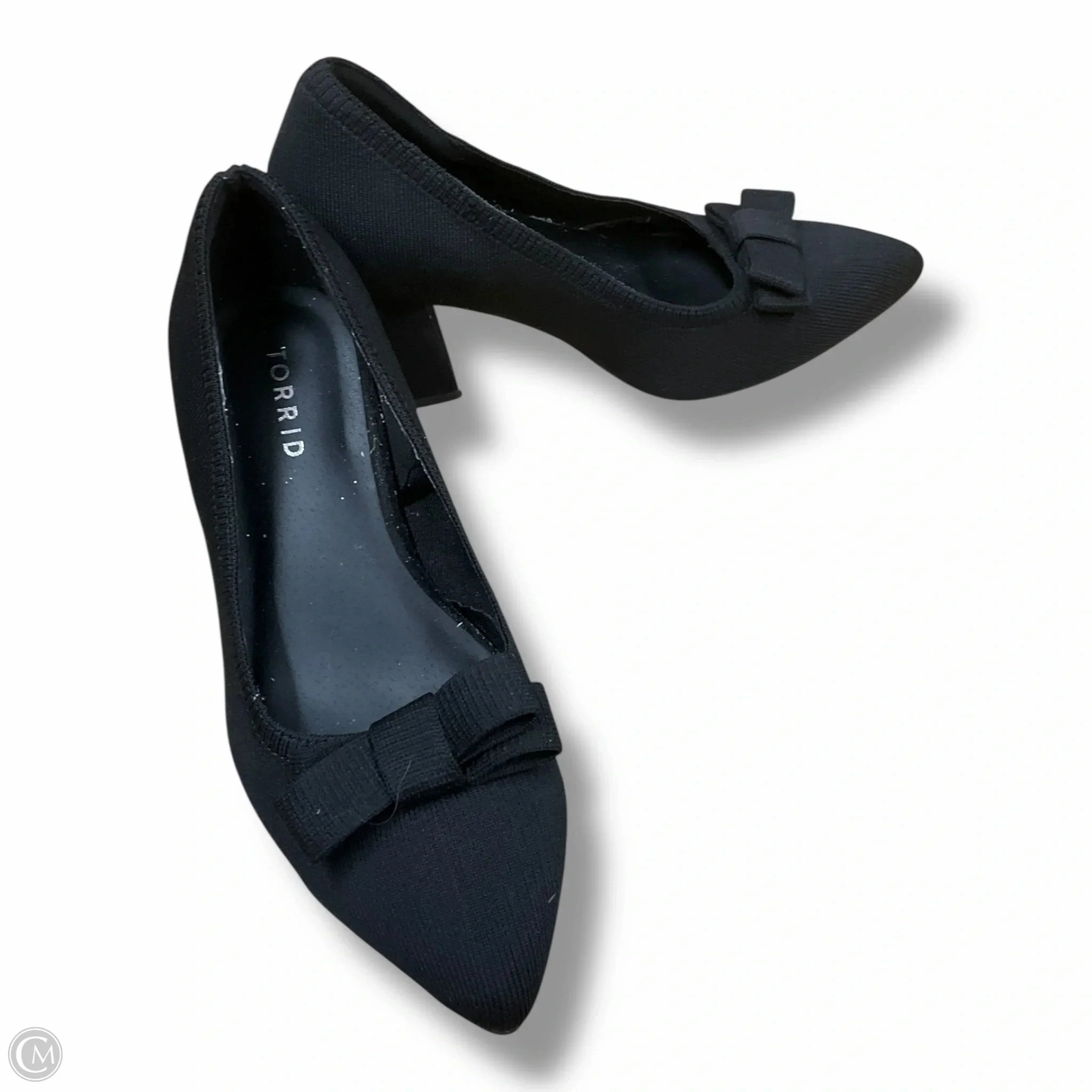 Breathable Upper Shoes Heels Block By Torrid In Black, Size: 8