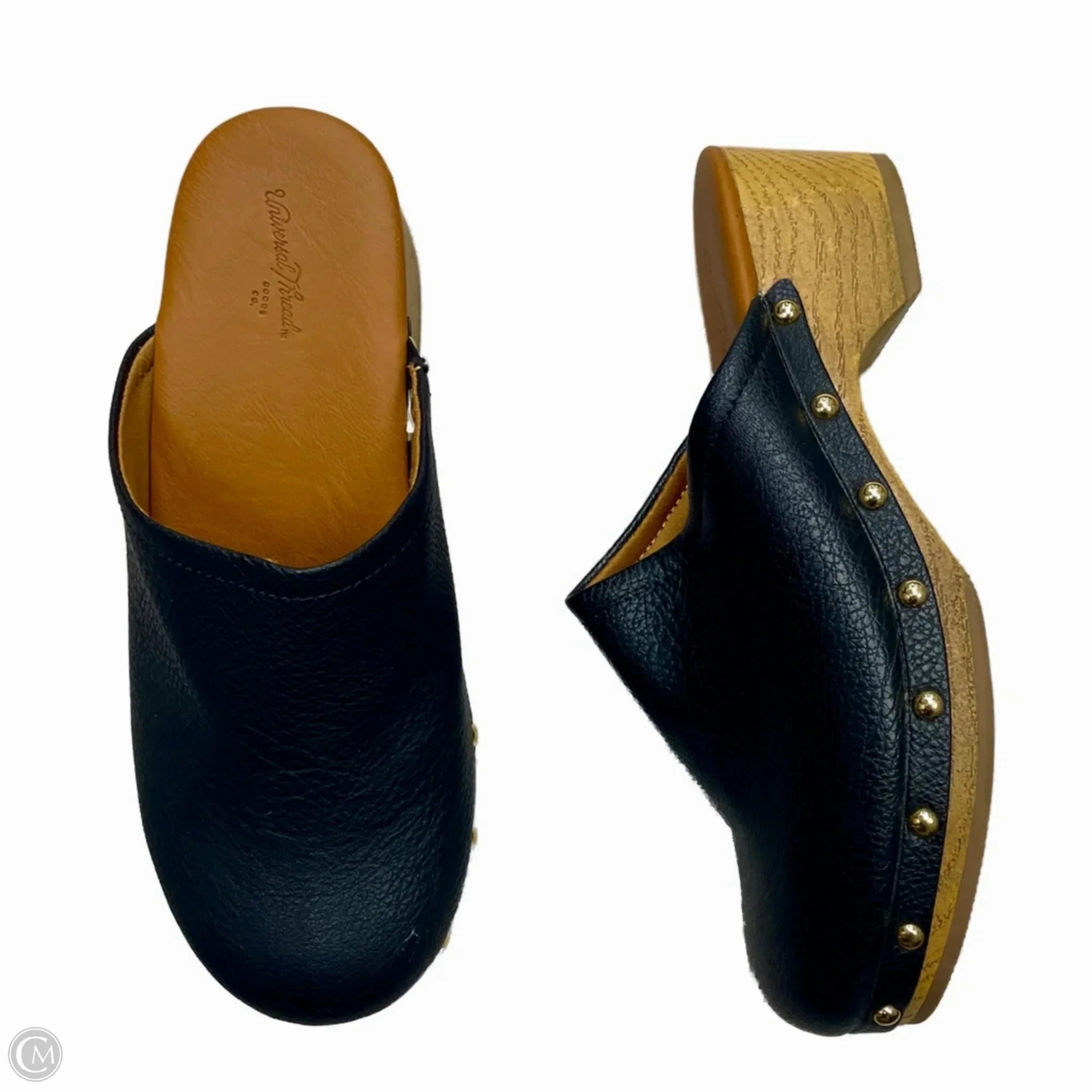 Custom Wedding Heels Suede Heels Shoes Heels Block By Universal Thread In Black & Brown, Size: 6.5