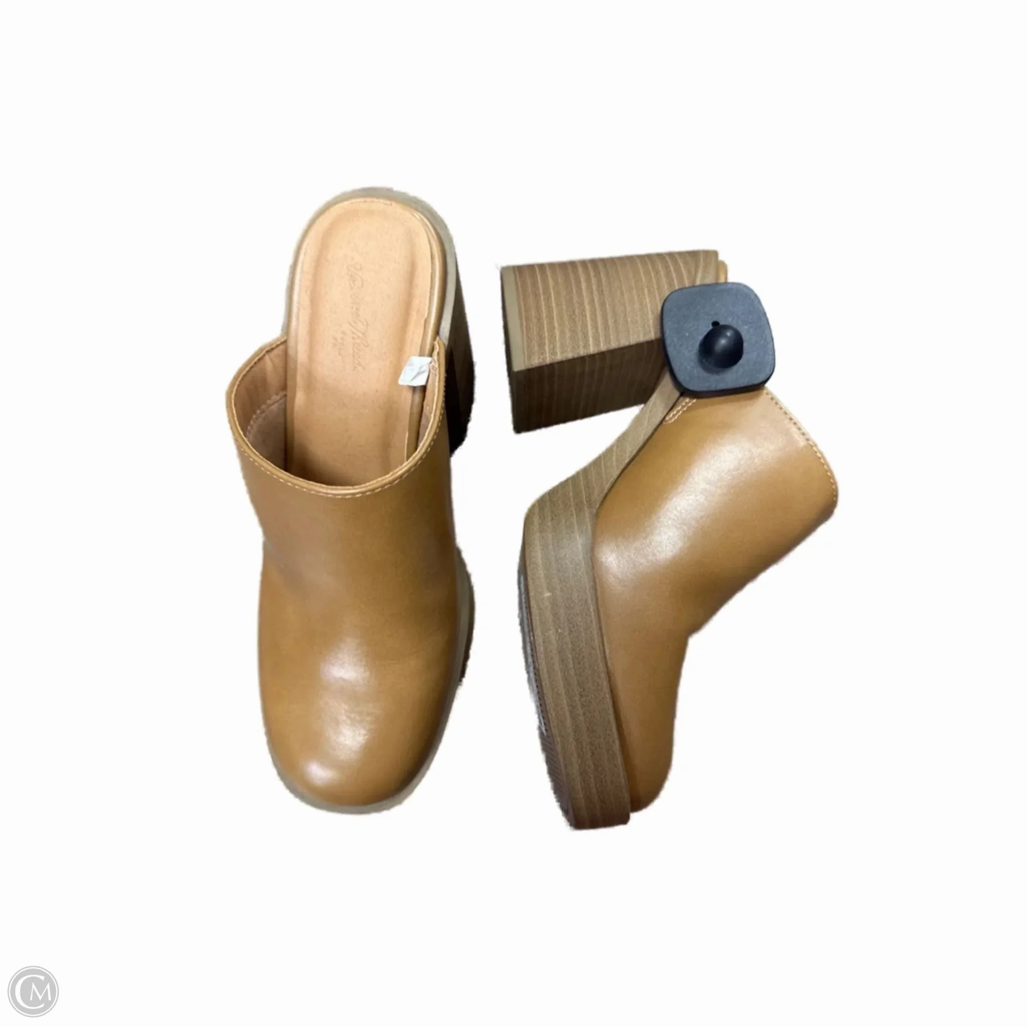 Shoes Heels Block By Universal Thread In Tan, Size: 6 Wide toe box