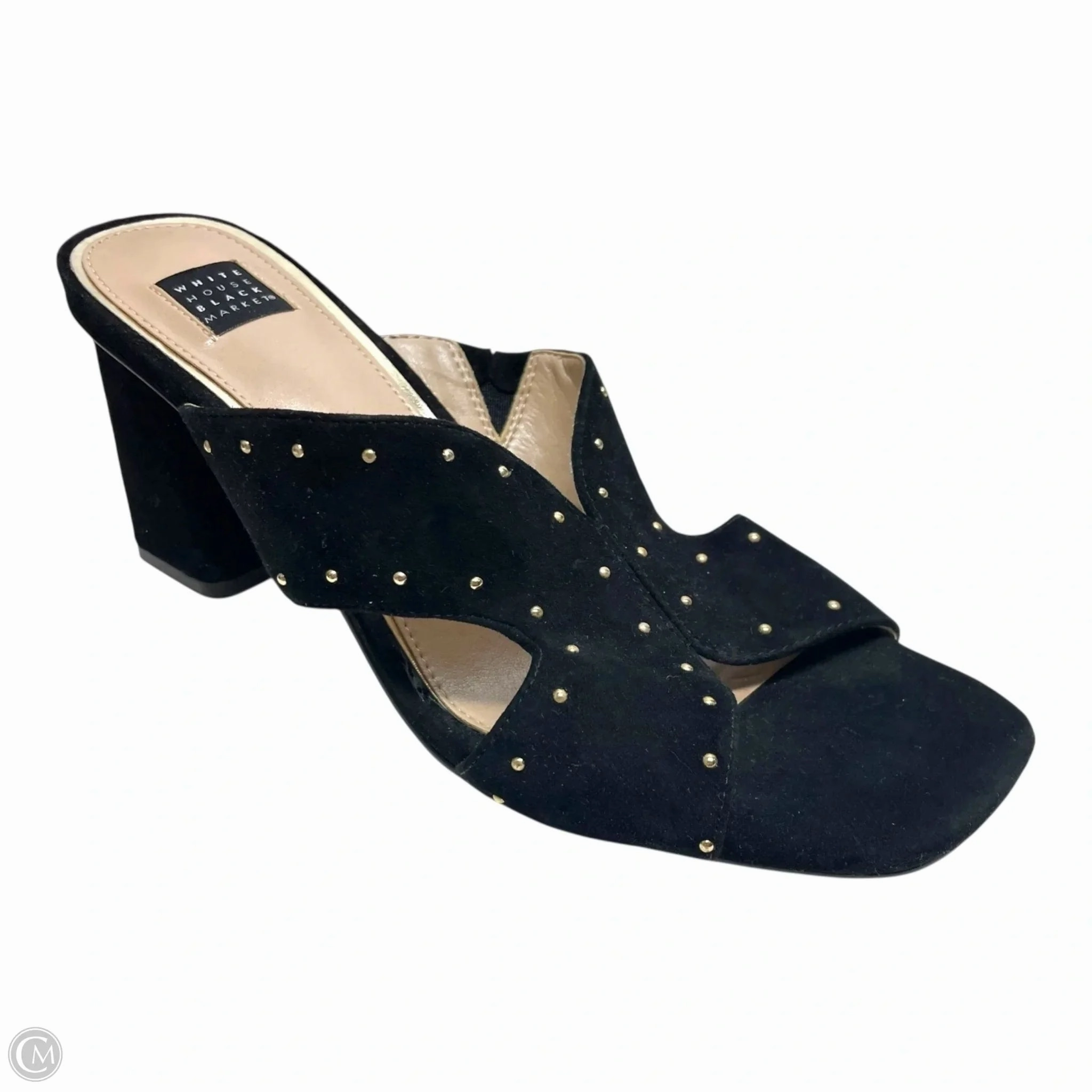 Shoes Heels Block By White House Black Market In Black, Size: 9.5 Padded Tongue Patent Look