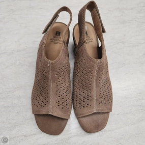 Cute Heels Shoes Heels Block By White Mountain In Taupe, Size: 8