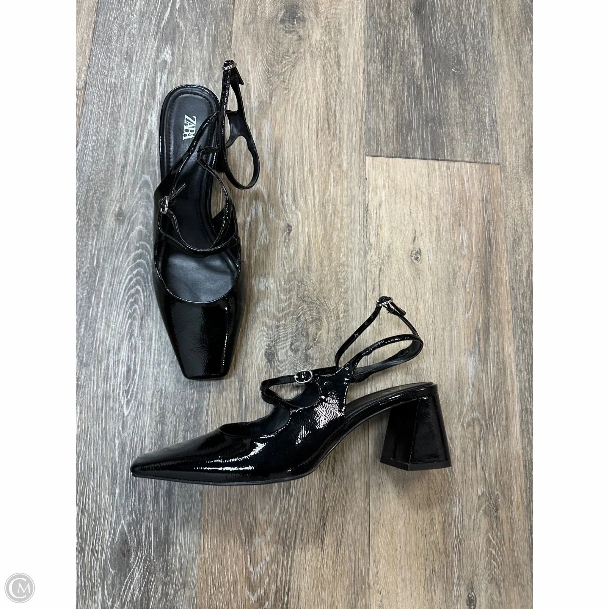 Shoes Heels Block By Zara In Black, Size: 8.5 Shock Absorbing Classic Black Heels
