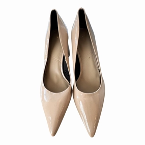 Shoes Heels Block By Zara In Cream, Size:8.5 Easy Slip On