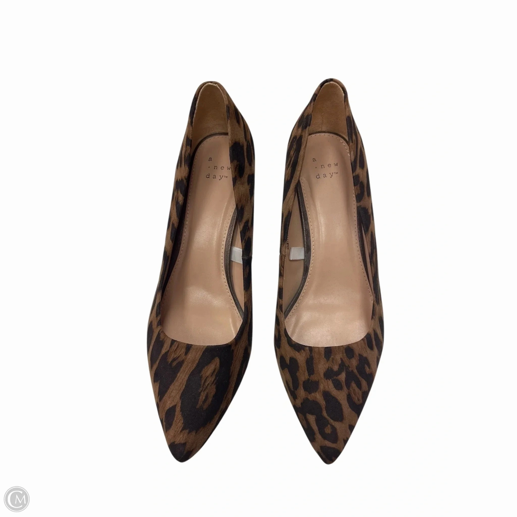 Shoes Heels Stiletto By A New Day In Animal Print, Size: 8.5 Chic Heeled Booties Anti Odor