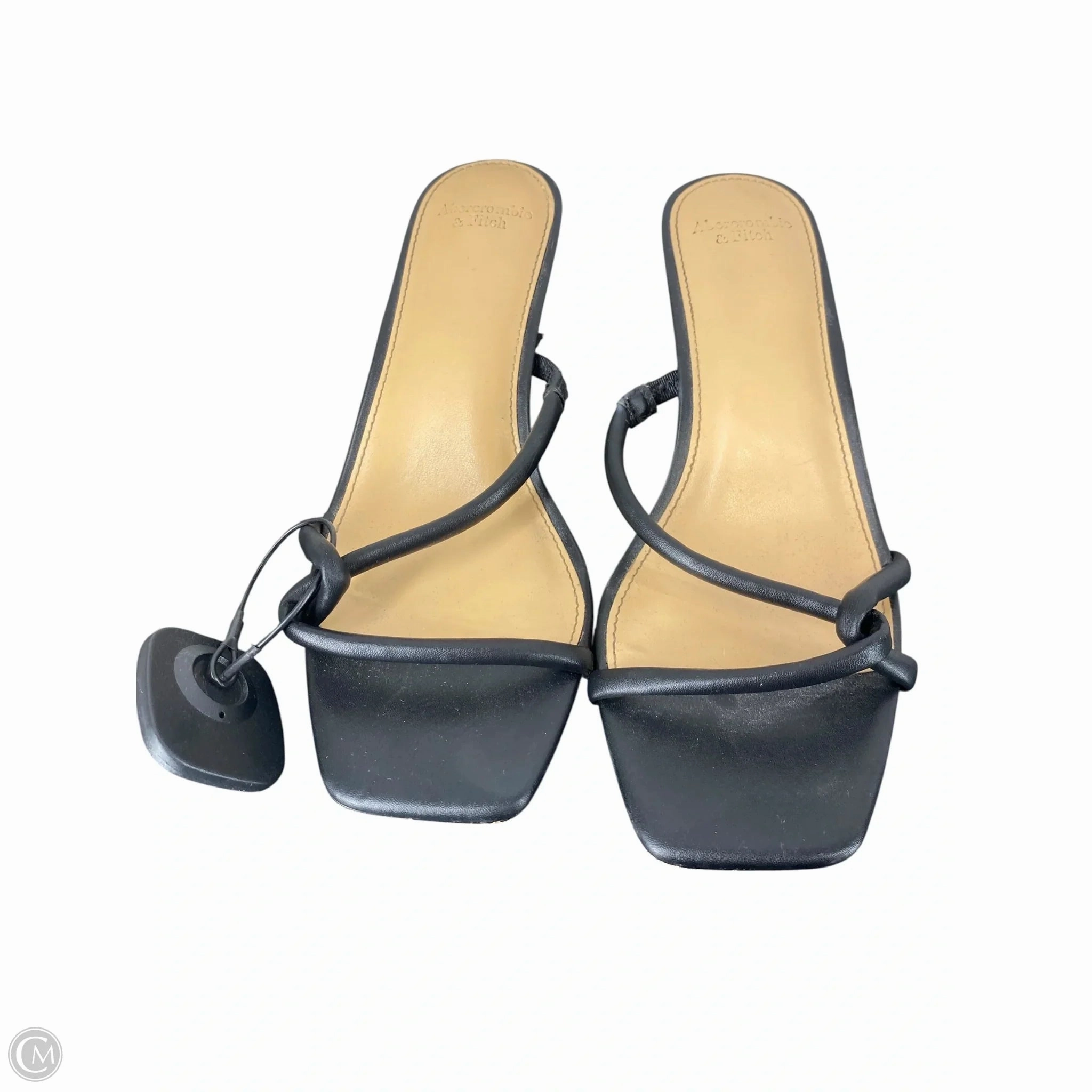 perforated Clear Heels Shoes Heels Stiletto By Abercrombie And Fitch In Black, Size: 6.5