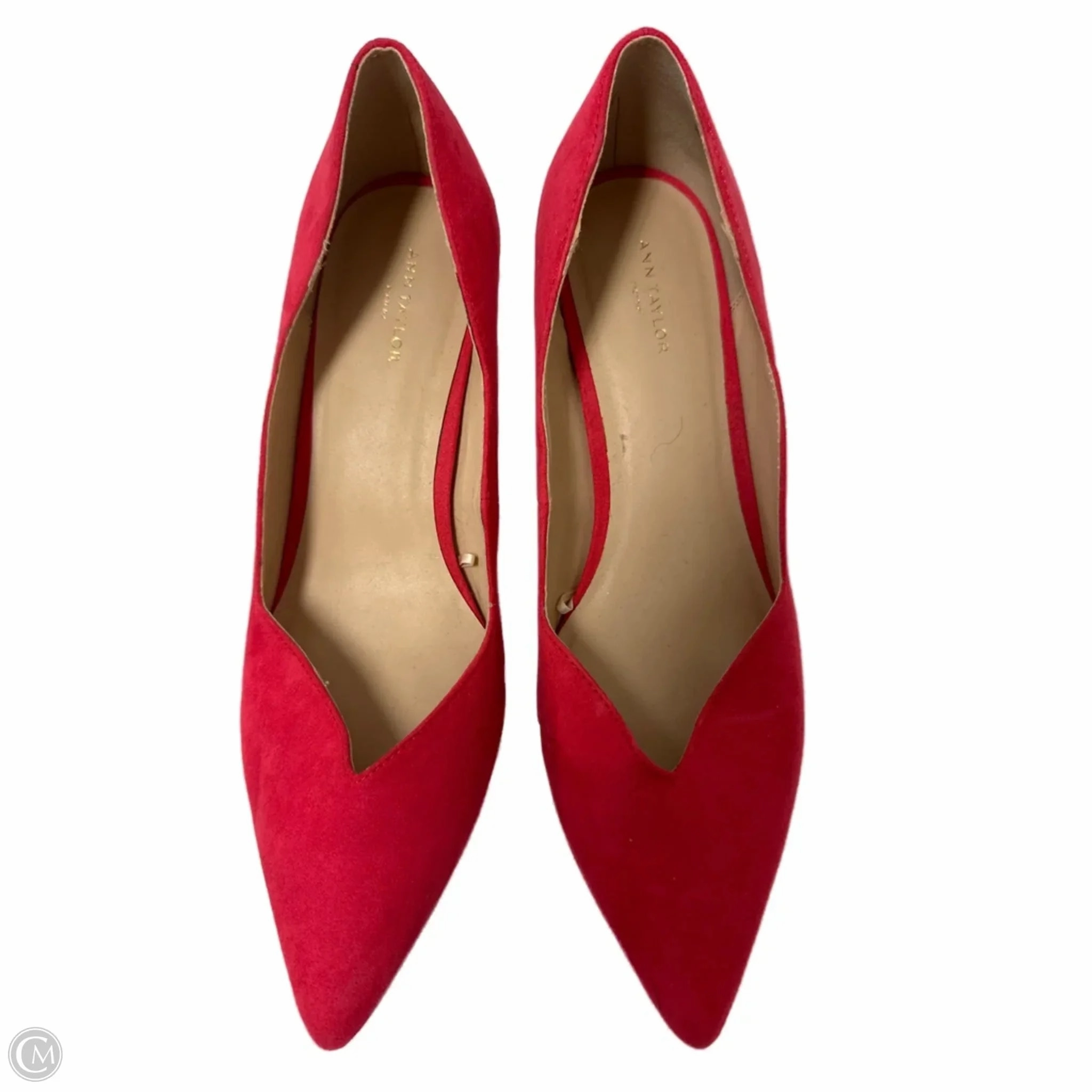 Trendy Metallic Heels Shoes Heels Stiletto By Ann Taylor In Pink, Size: 9