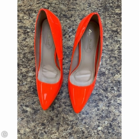 synthetic material Shoes Heels Stiletto By Anne Michelle In Orange, Size: 8.5