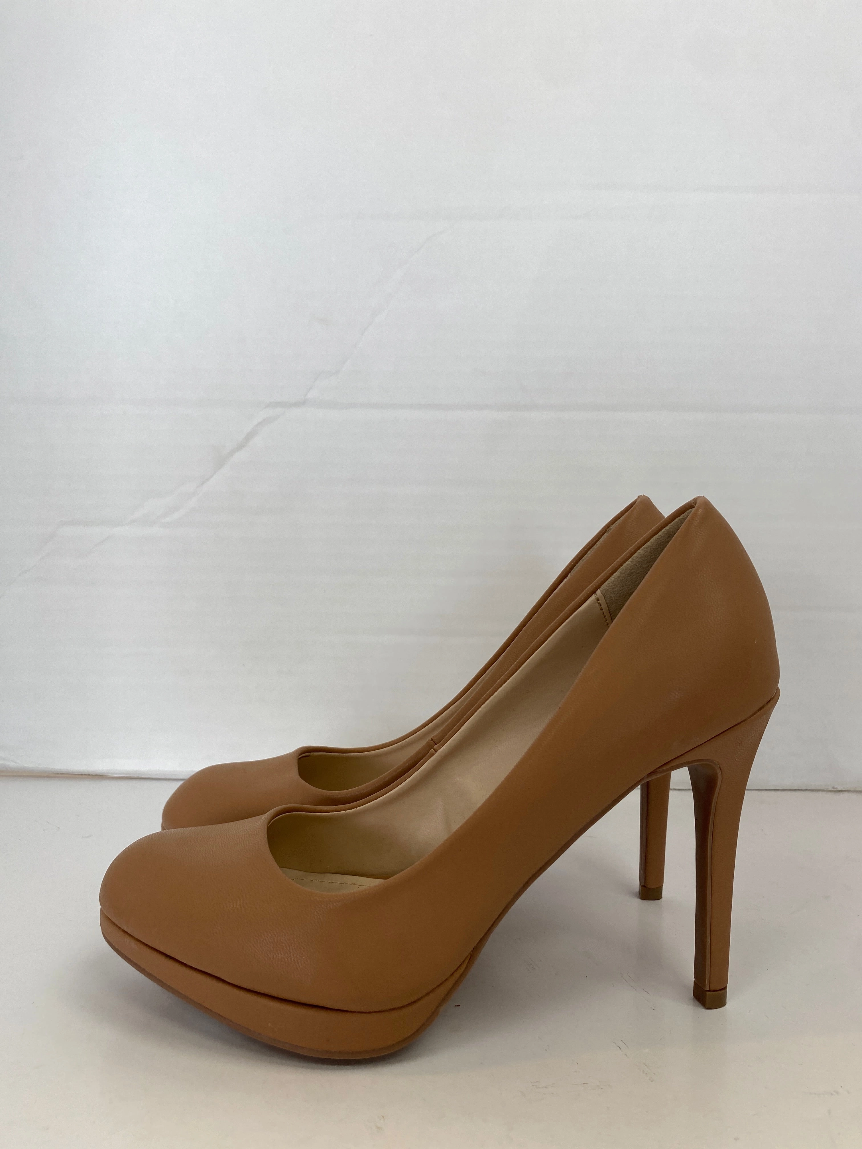 Shoes Heels Stiletto By Anne Michelle In Tan, Size: 7 Sophisticated Heels