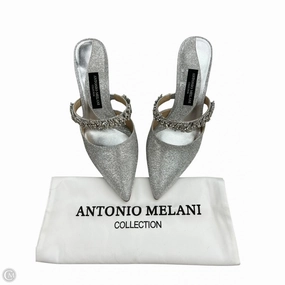 Vegan Heels Shoes Heels Stiletto By Antonio Melani In Silver, Size: 8