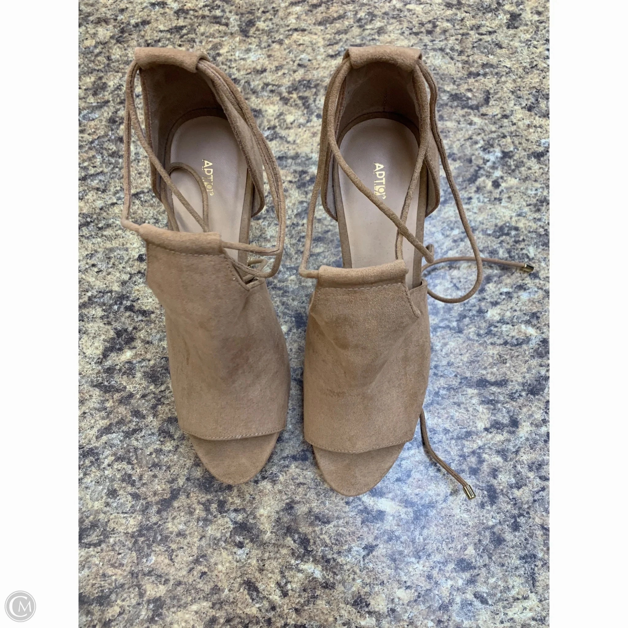 Shoes Heels Stiletto By Apt 9 In Tan, Size: 9 High Top Style