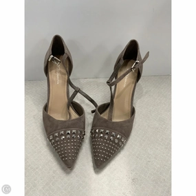 Lace Up Style Shoes Heels Stiletto By Bcbgeneration In Taupe, Size: 6.5