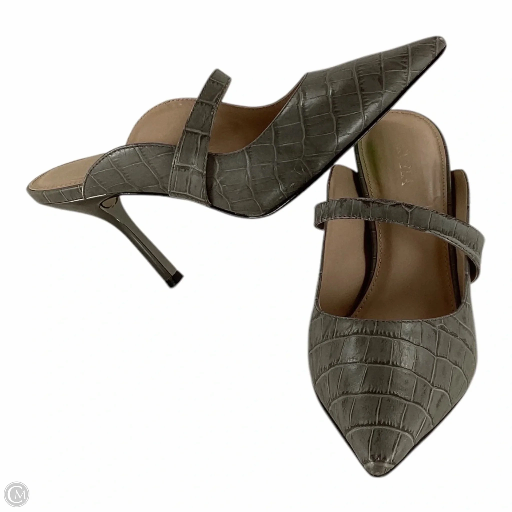Comfort Padding Shoes Heels Stiletto By Carvela In Grey, Size: 7.5