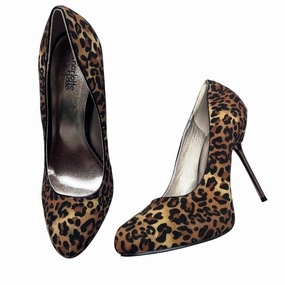 Tuxedo Party Shoes Shoes Heels Stiletto By Charlotte Russe In Animal Print, Size: 11