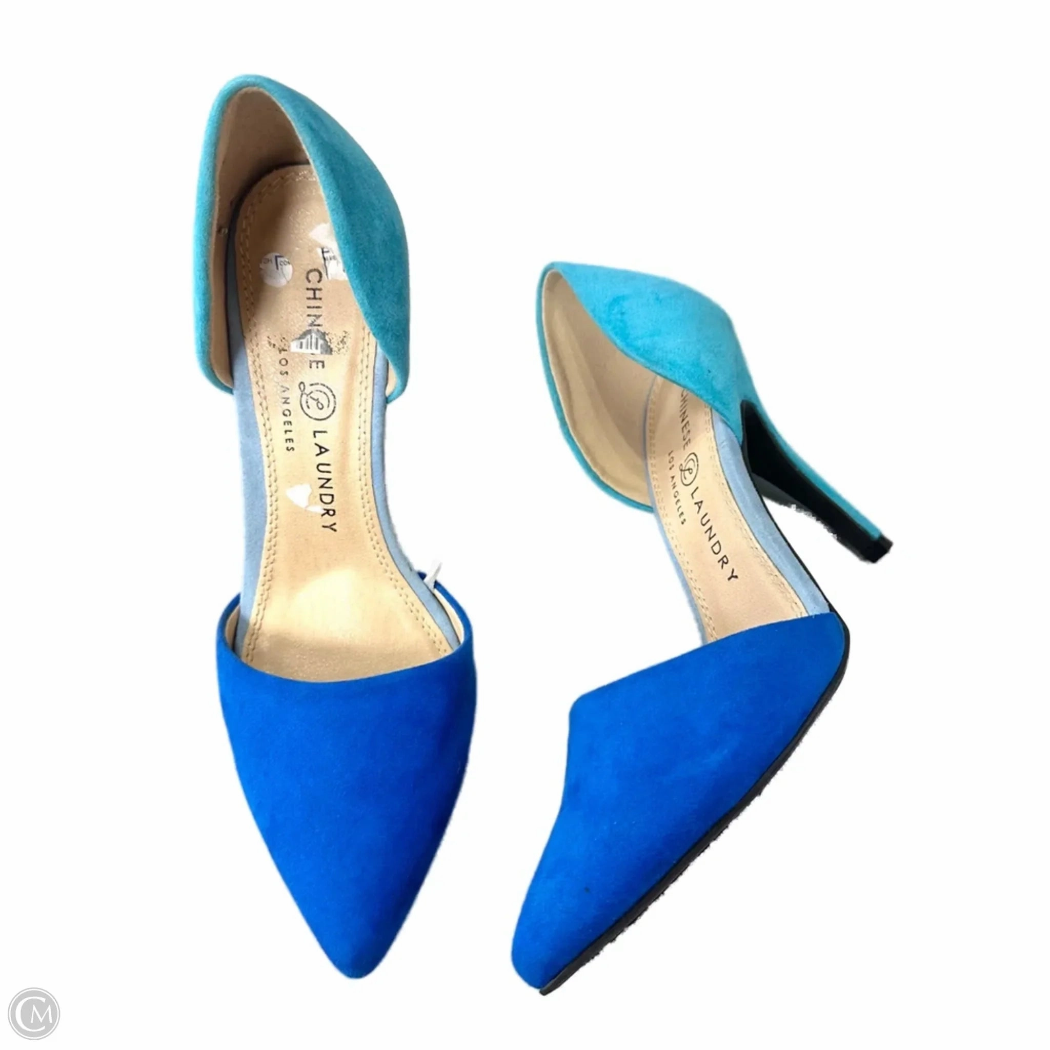 Formal Pumps Shoes Heels Stiletto By Chinese Laundry In Blue, Size: 8.5