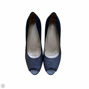 Bejeweled Heels Shoes Heels Stiletto By Clothes Mentor In Black & Silver, Size: 6.5