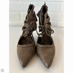 Shoes Heels Stiletto By Clothes Mentor In Brown, Size: 6 Retro Platform Heels Elastic Band