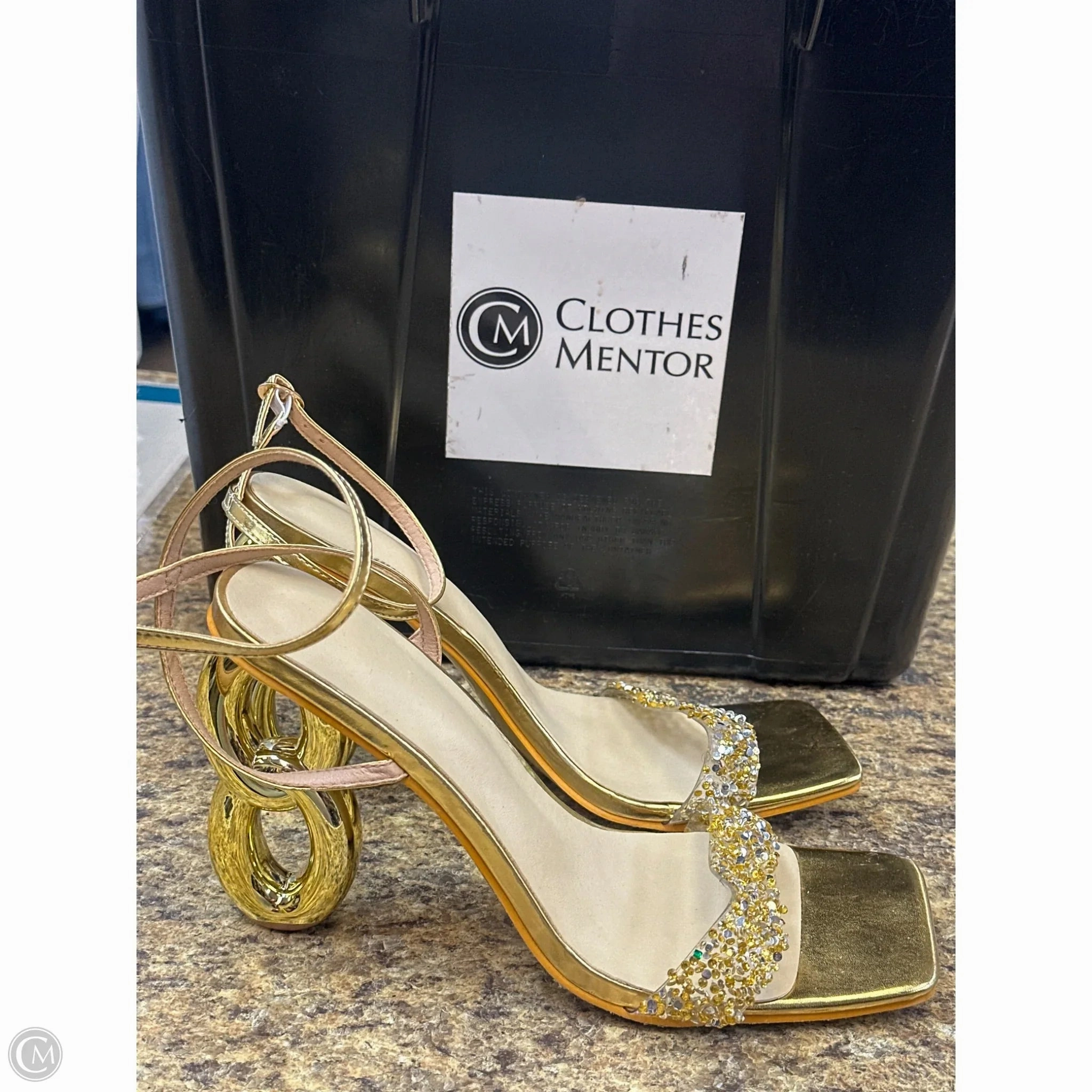 Shoes Heels Stiletto By Clothes Mentor In Gold, Size: 11 Arch Cushioning Comfortable Arch Support