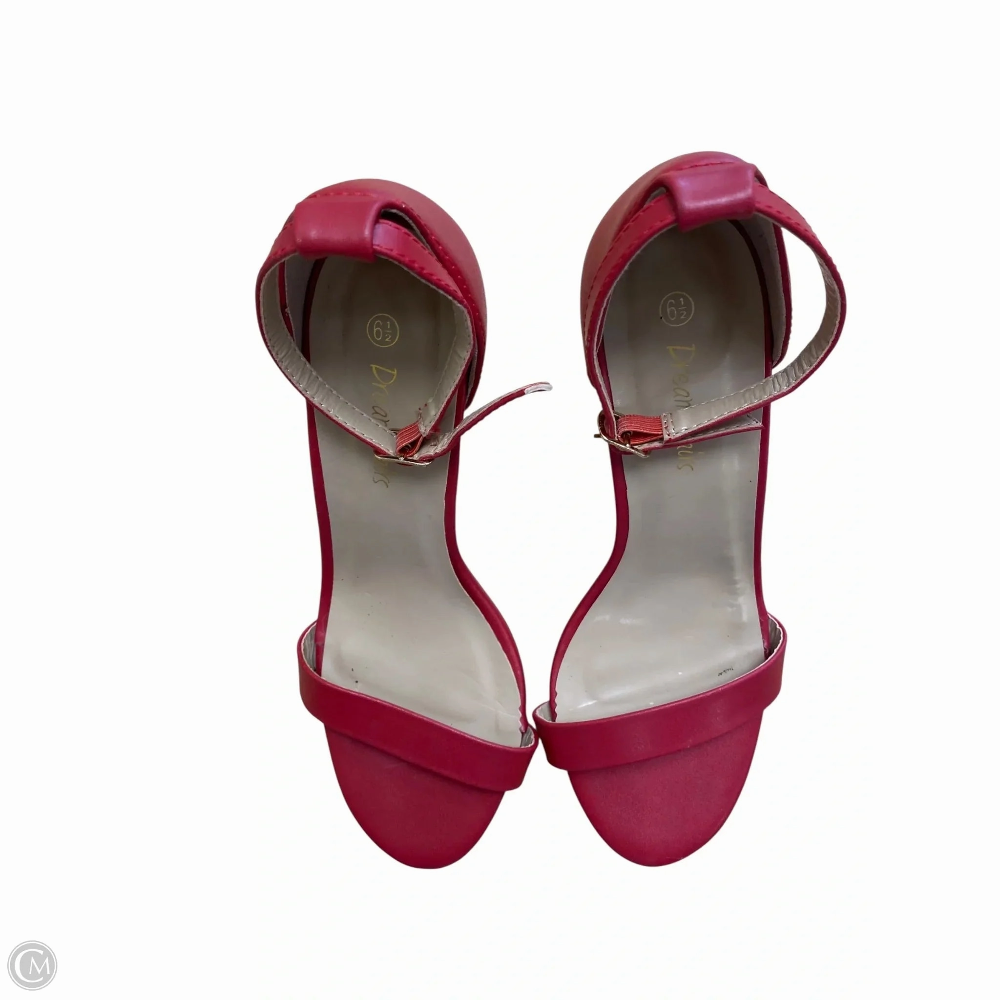 Shoes Heels Stiletto By Clothes Mentor In Red, Size: 6.5 Nude Heels Pointed Sandals