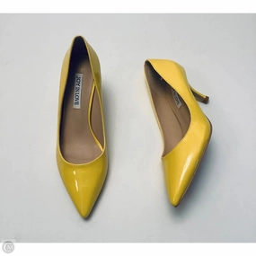 Shoes Heels Stiletto By Clothes Mentor In Yellow, Size: 6.5 Elastic Goring
