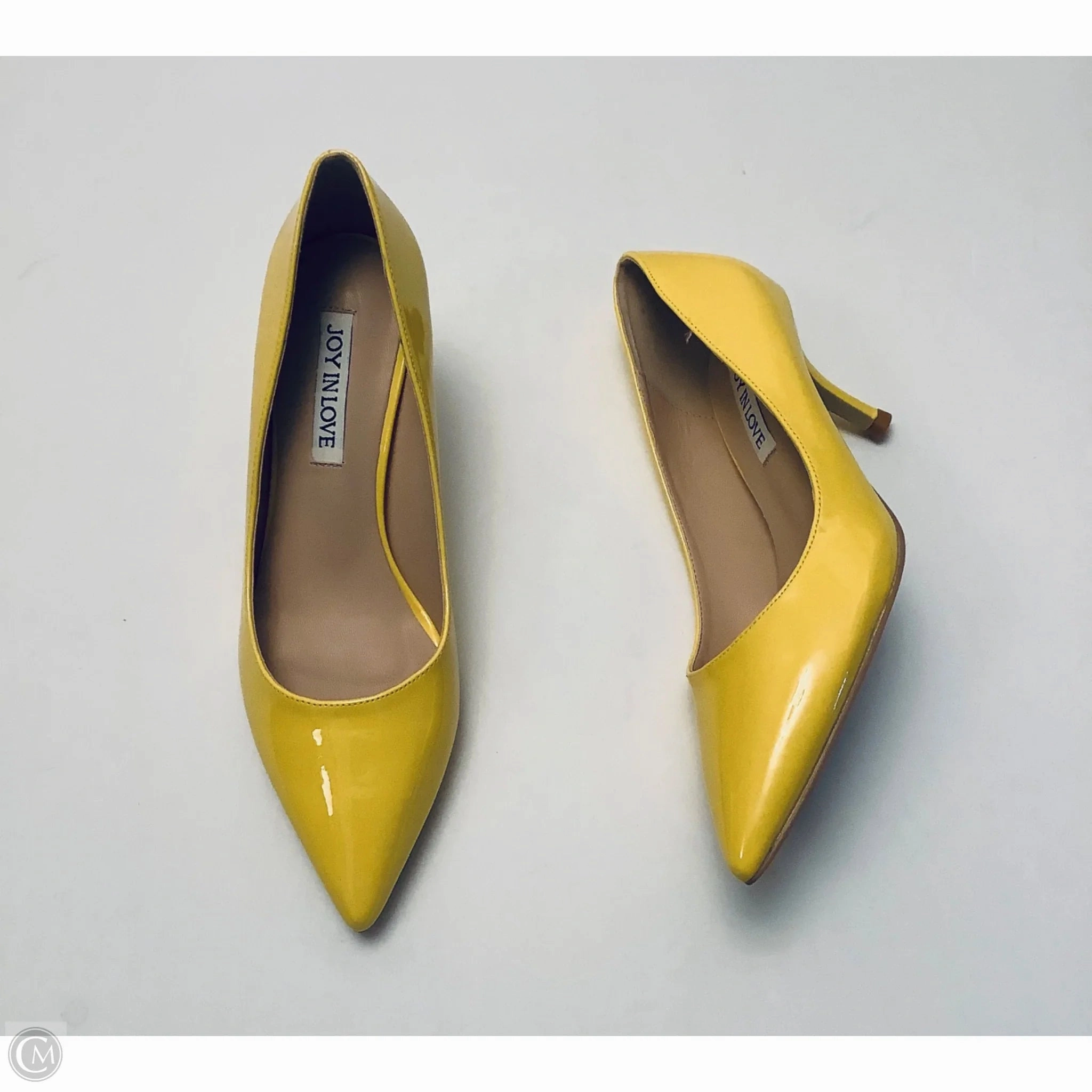 Shoes Heels Stiletto By Clothes Mentor In Yellow, Size: 6.5 Elastic Goring