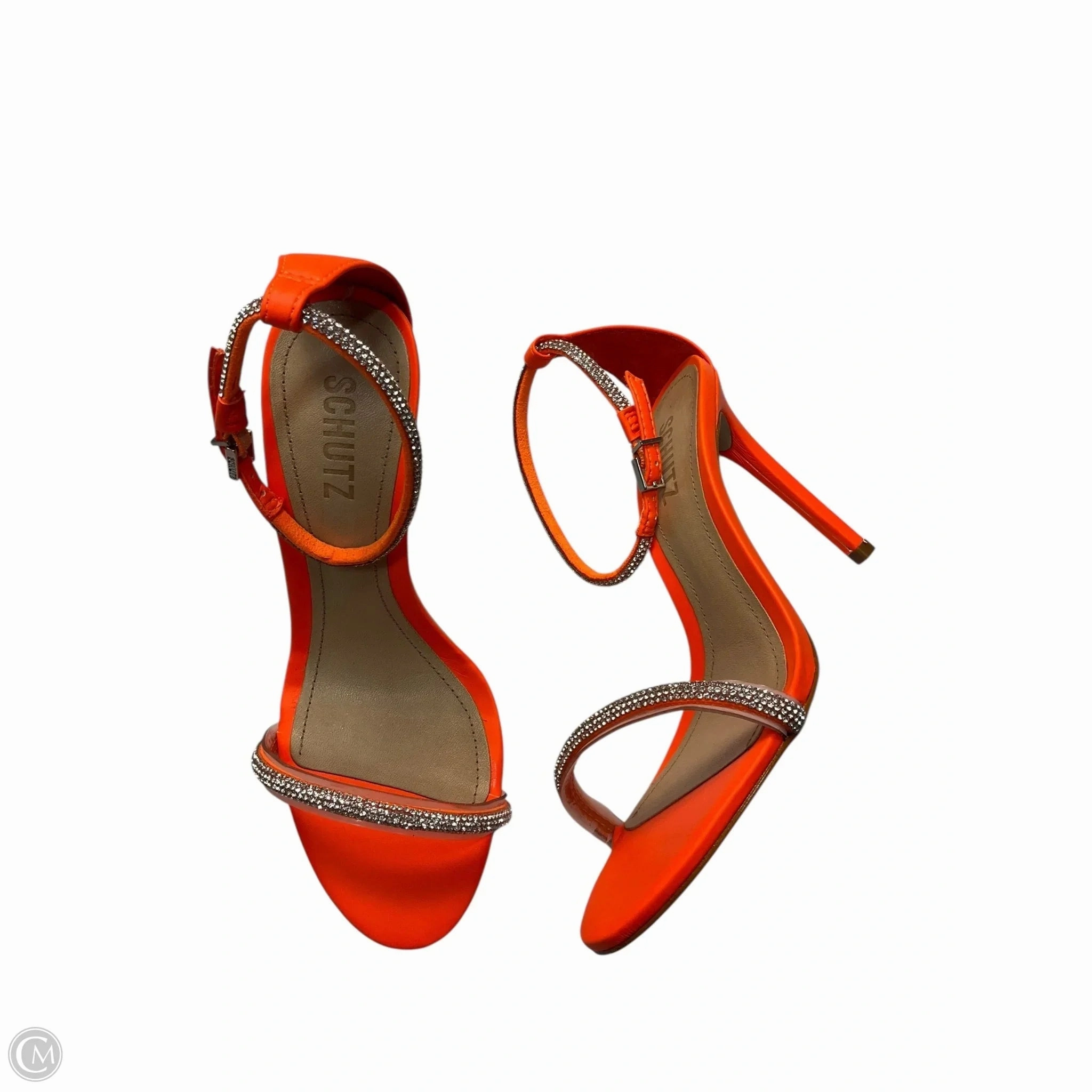 Comfy Pumps Fashionable Sandals Shoes Heels Stiletto By Cma In Orange, Size: 7.5