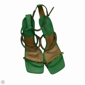 Fashionable Pumps Clear Heels Shoes Heels Stiletto By Cmb In Green, Size: 10