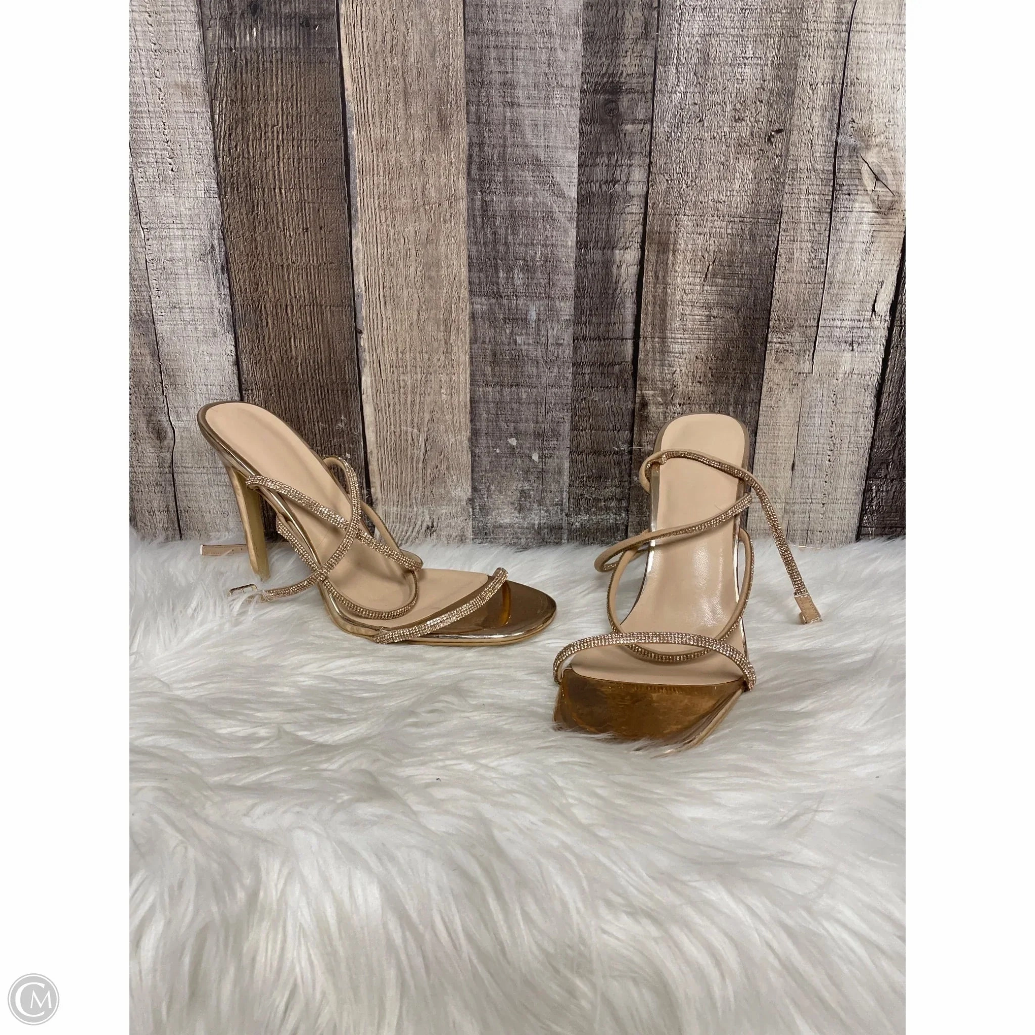 Shoes Heels Stiletto By Cmf In Rose Gold, Size: 12 Round Toe