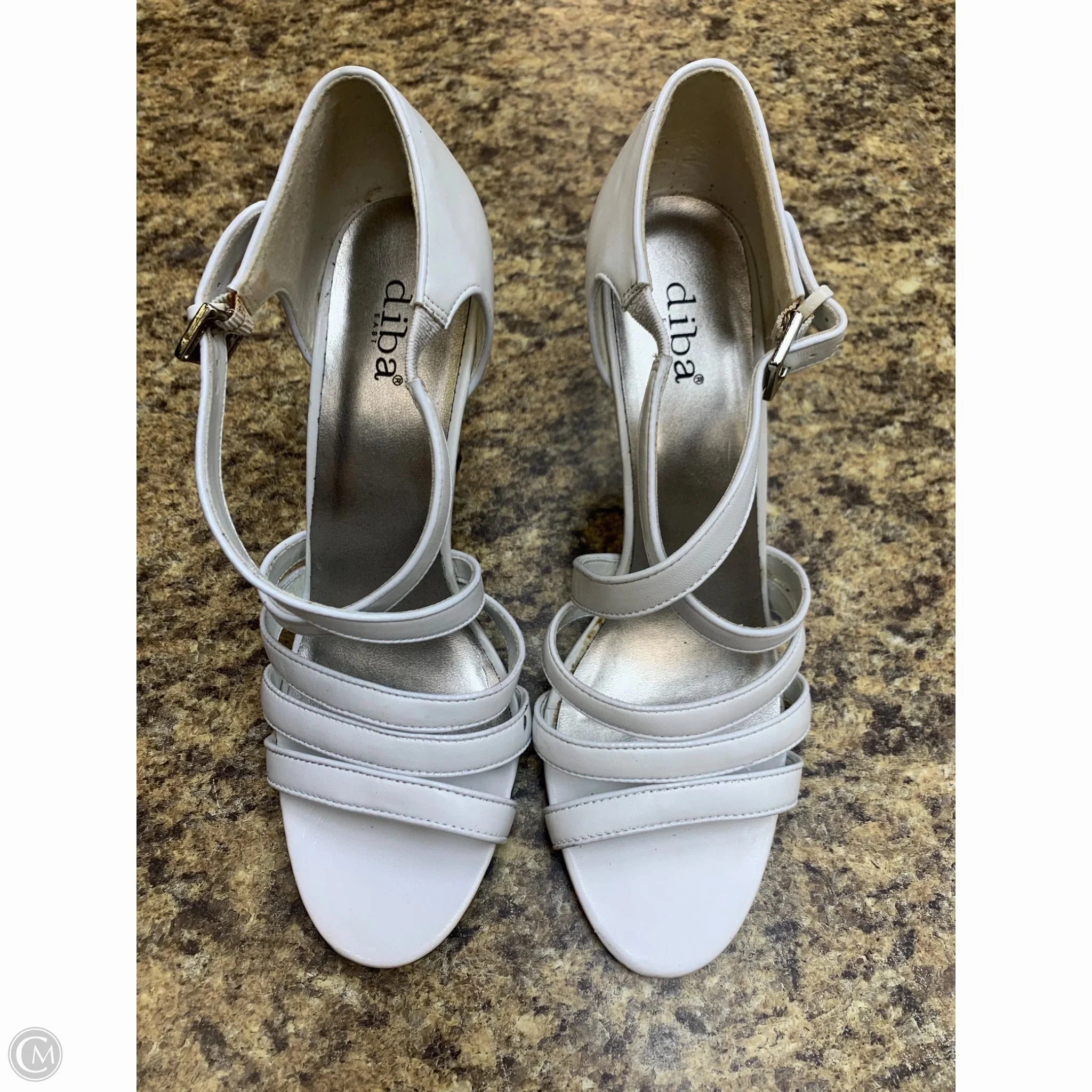 Comfortable High Heels Shoes Heels Stiletto By Diba In White, Size: 9.5