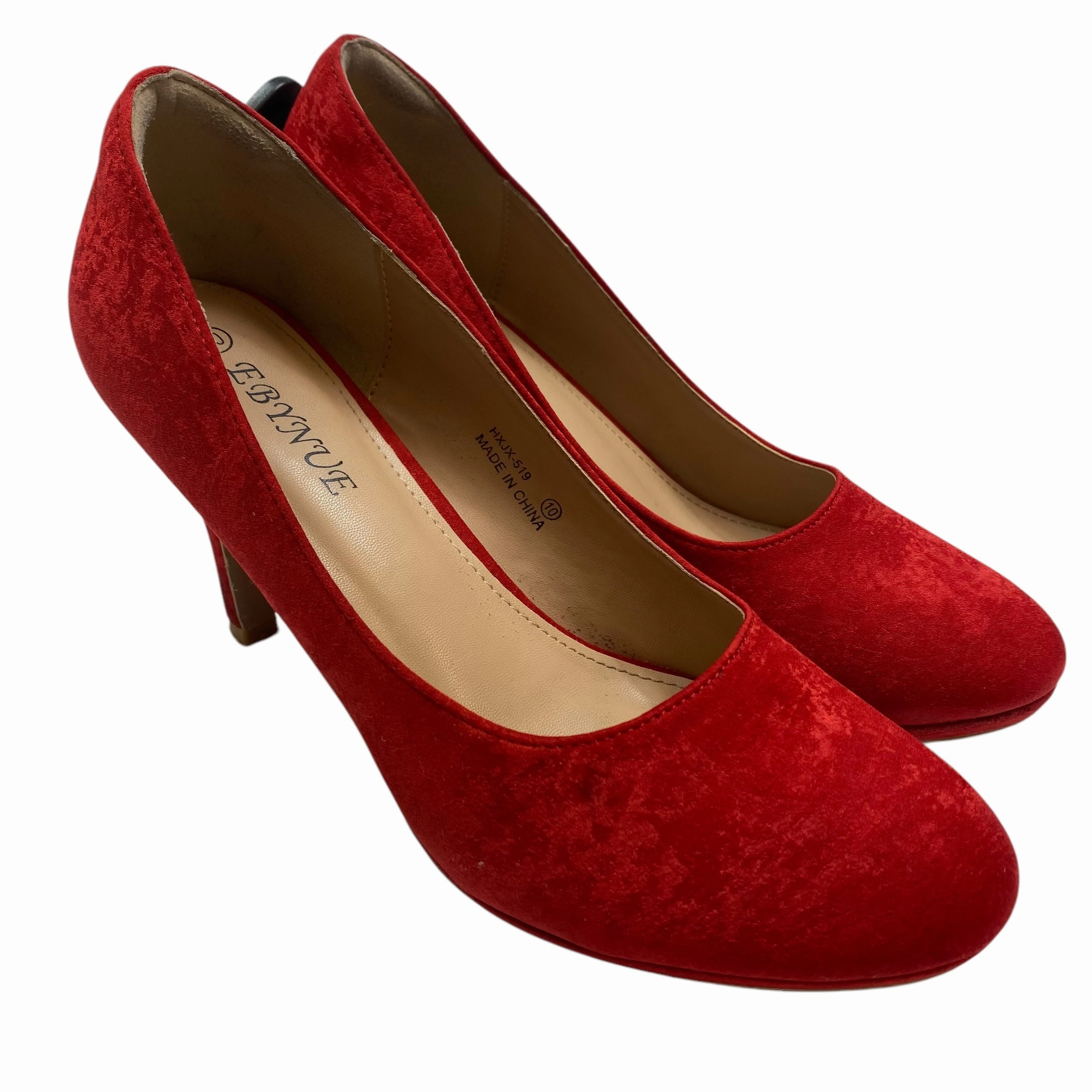Shoes Heels Stiletto By Ebynue In Red, Size: 10 Daytime Heels