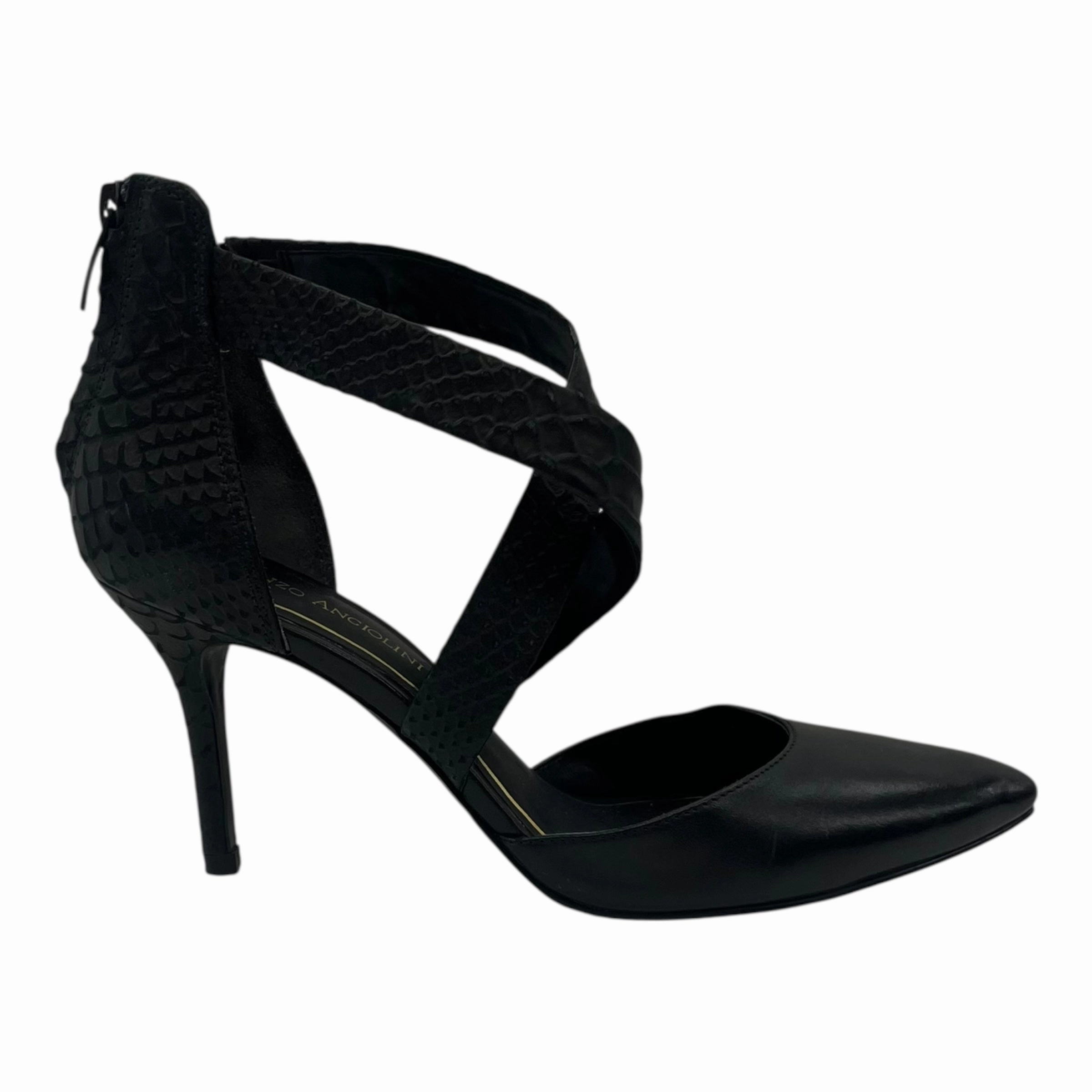 Anti Slip Sole Shoes Heels Stiletto By Enzo Angiolini In Black, Size:8.5