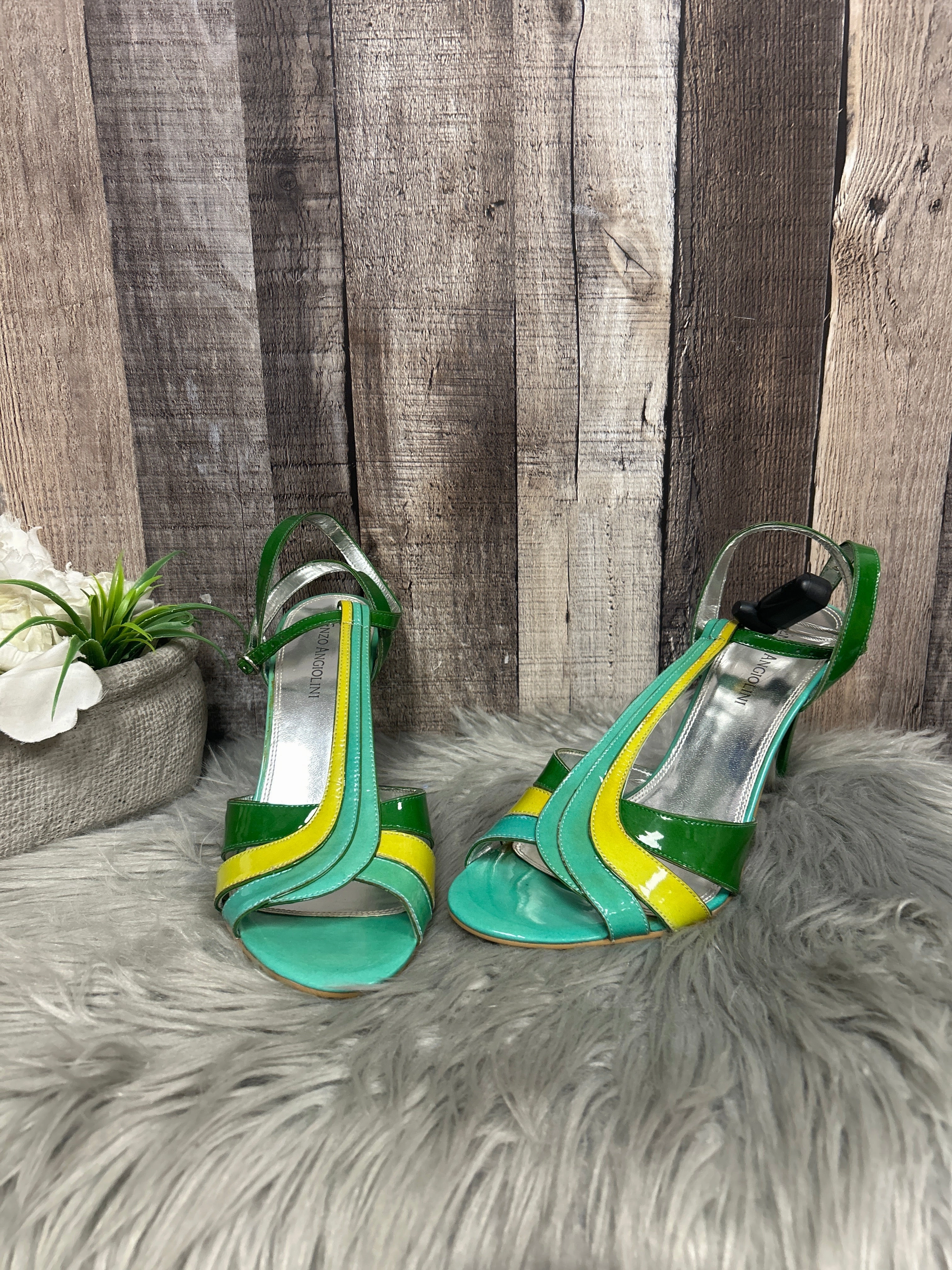 Shoes Heels Stiletto By Enzo Angiolini In Green, Size: 8.5 Classic Dress Shoes