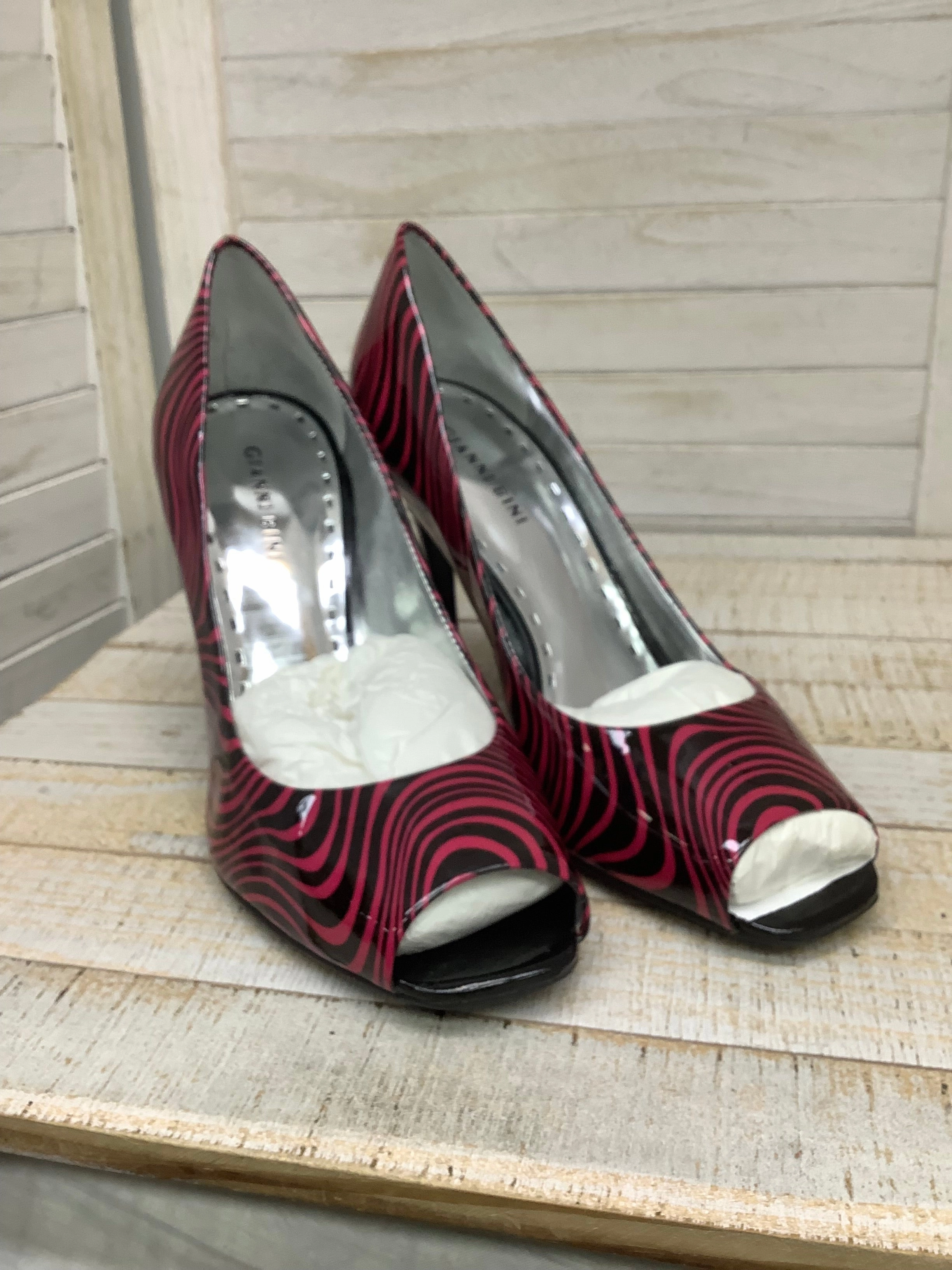 Autumn footwear Dressy Heels Shoes Heels Stiletto By Giani Bernini In Black & Pink, Size: 10