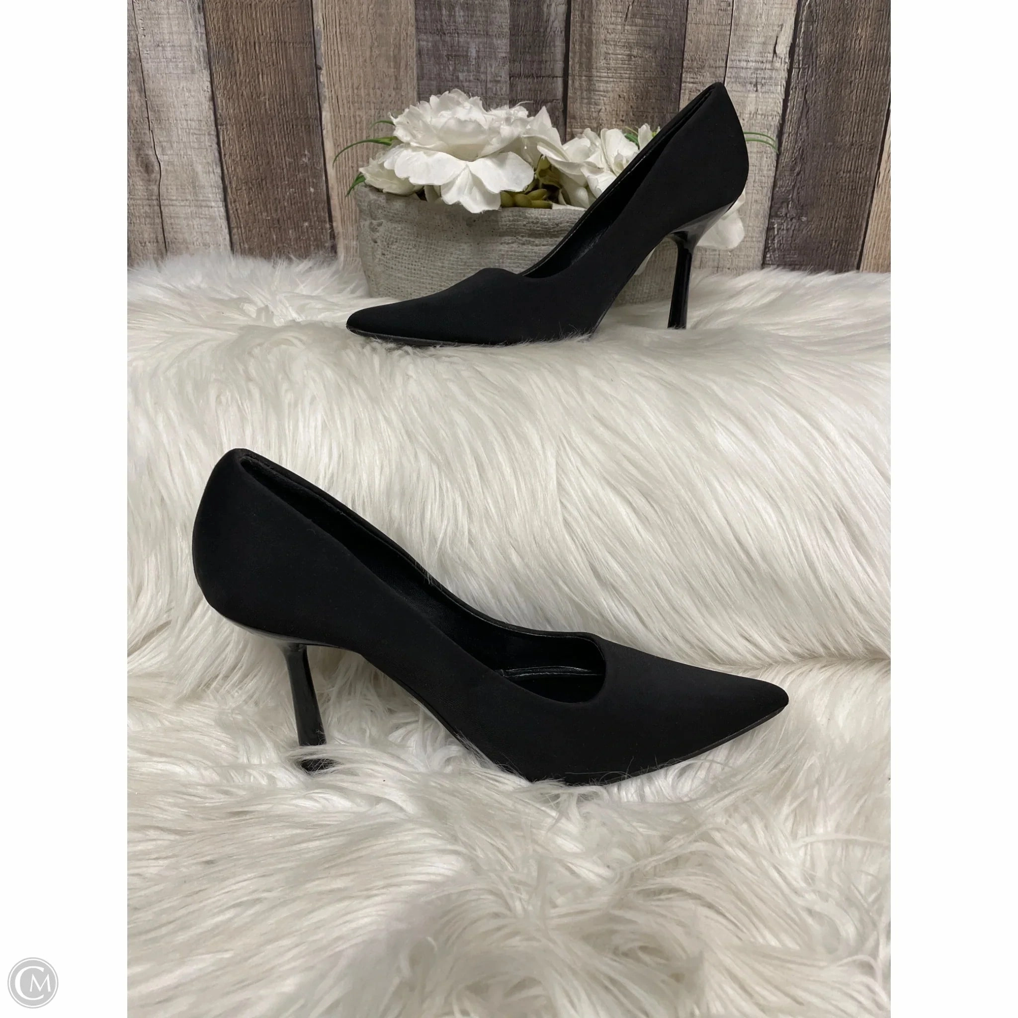 PU midsole Shoes Heels Stiletto By Glamorous In Black, Size: 7