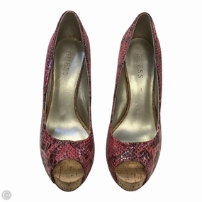 Daytime Heels Shoes Heels Stiletto By Guess In Snakeskin Print, Size: 8