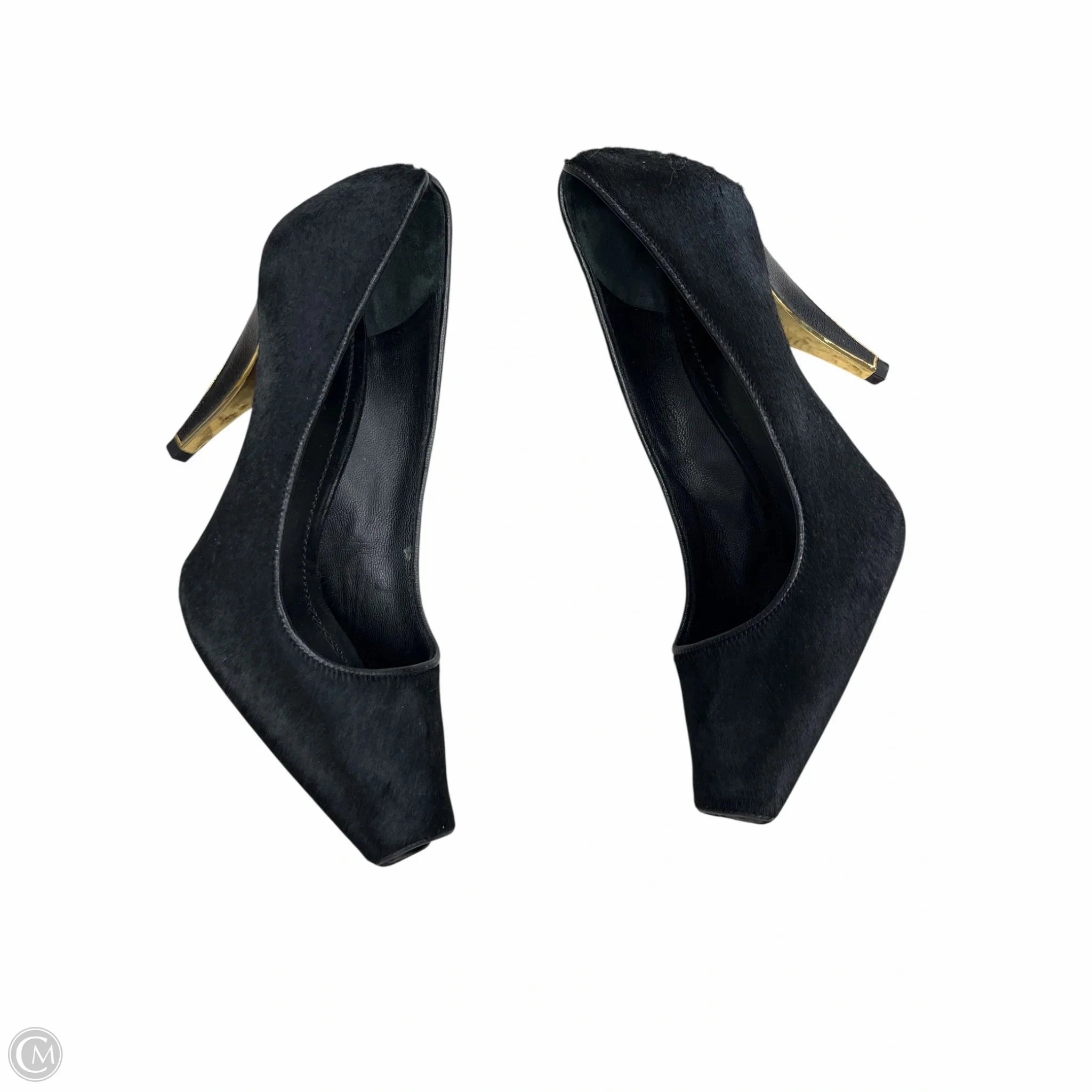 Shoes Heels Stiletto By Hugo Boss In Black, Size: 6 Buckle Detail Boho Style Heels