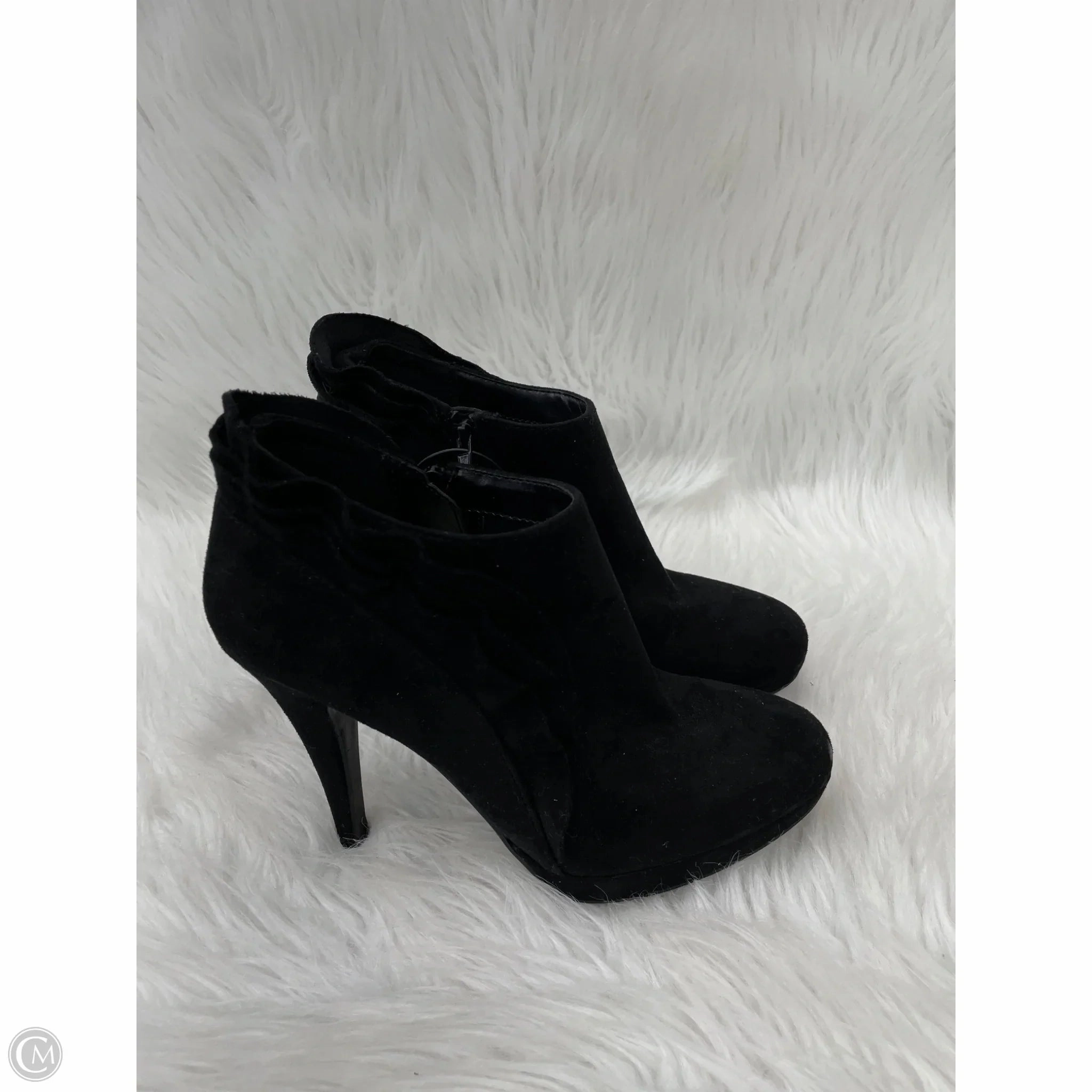 Zipper Closure Luxe Sandals Shoes Heels Stiletto By Impo In Black, Size: 6