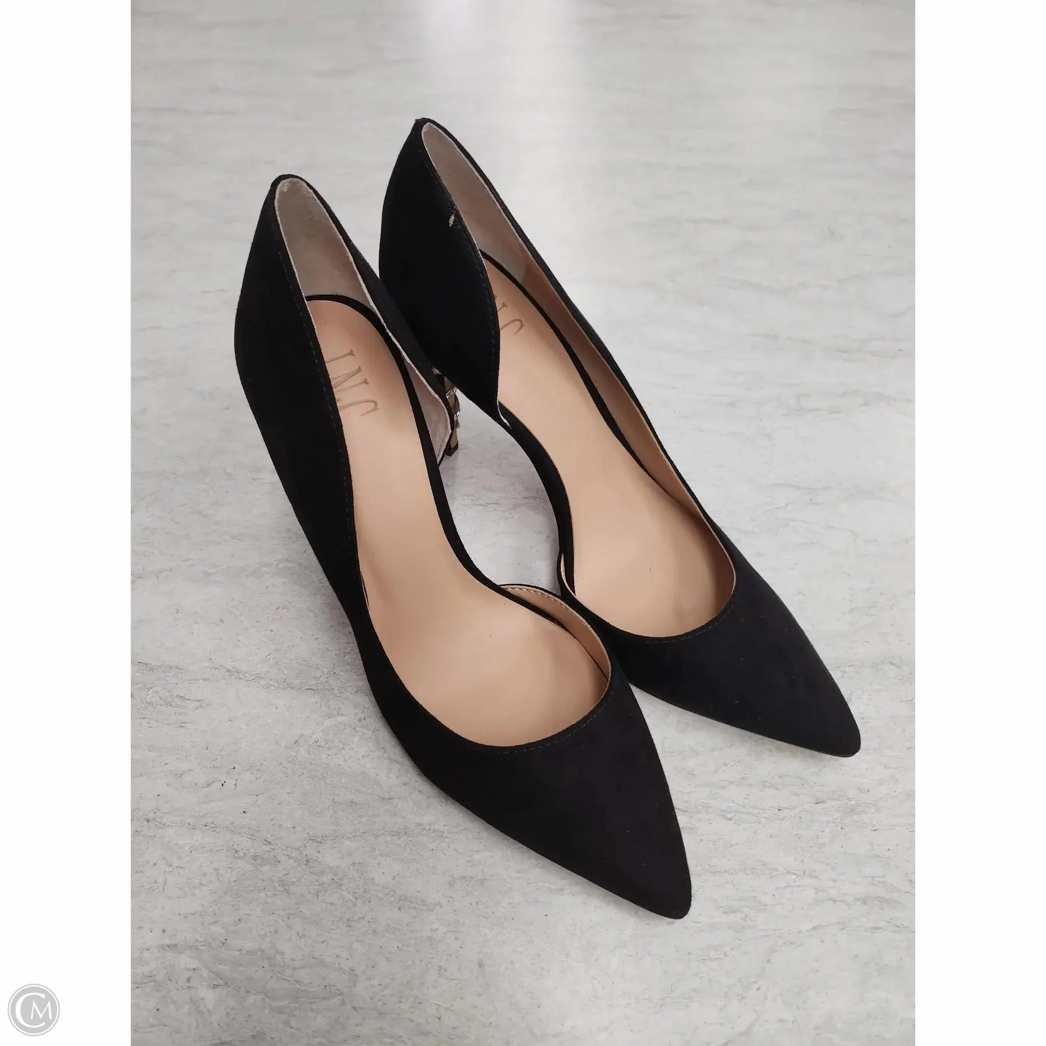 Shoes Heels Stiletto By Inc In Black & Silver, Size: 7 Evening Footwear casual daily wear