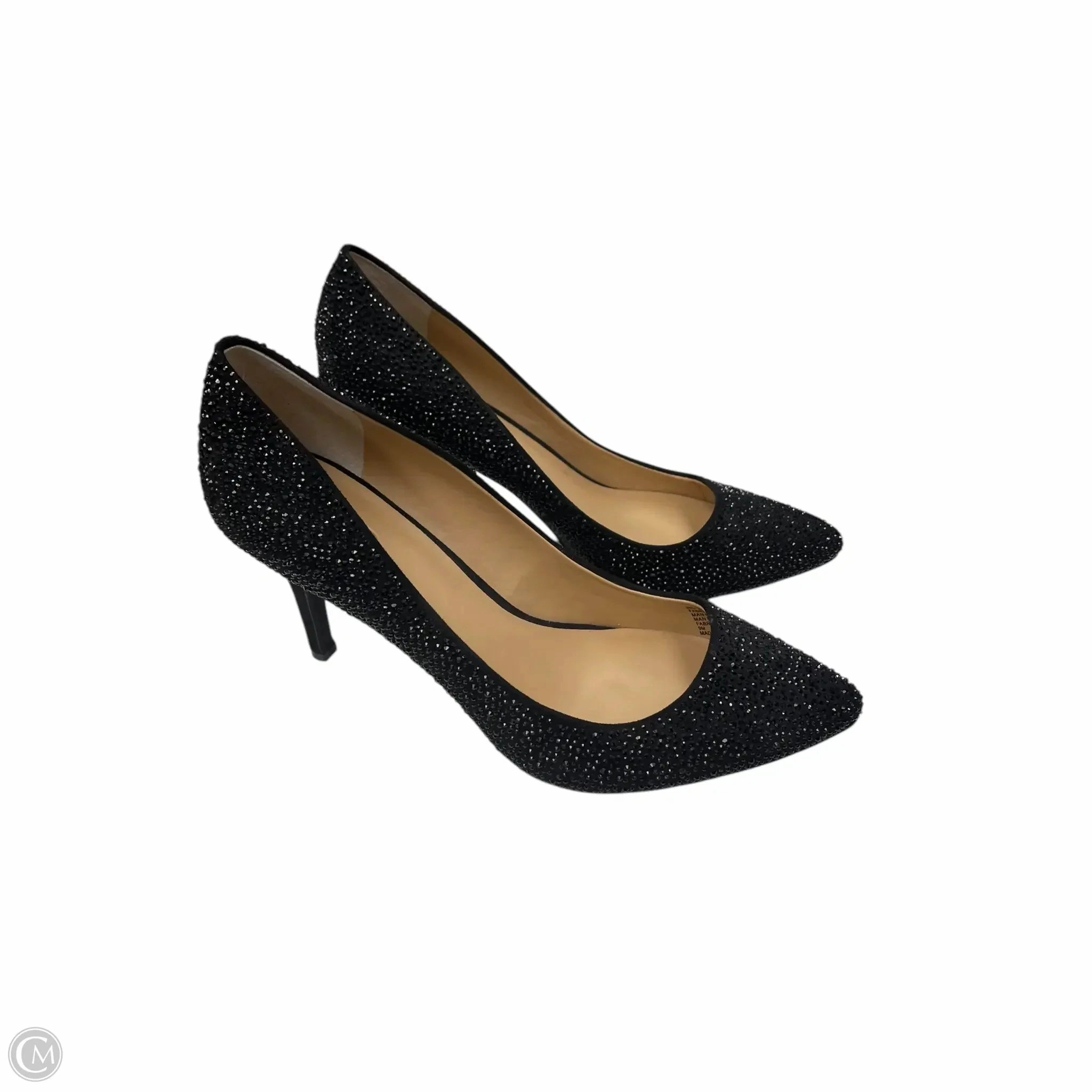 Ankle Strap Heels Shoes Heels Stiletto By Inc In Black, Size: 9