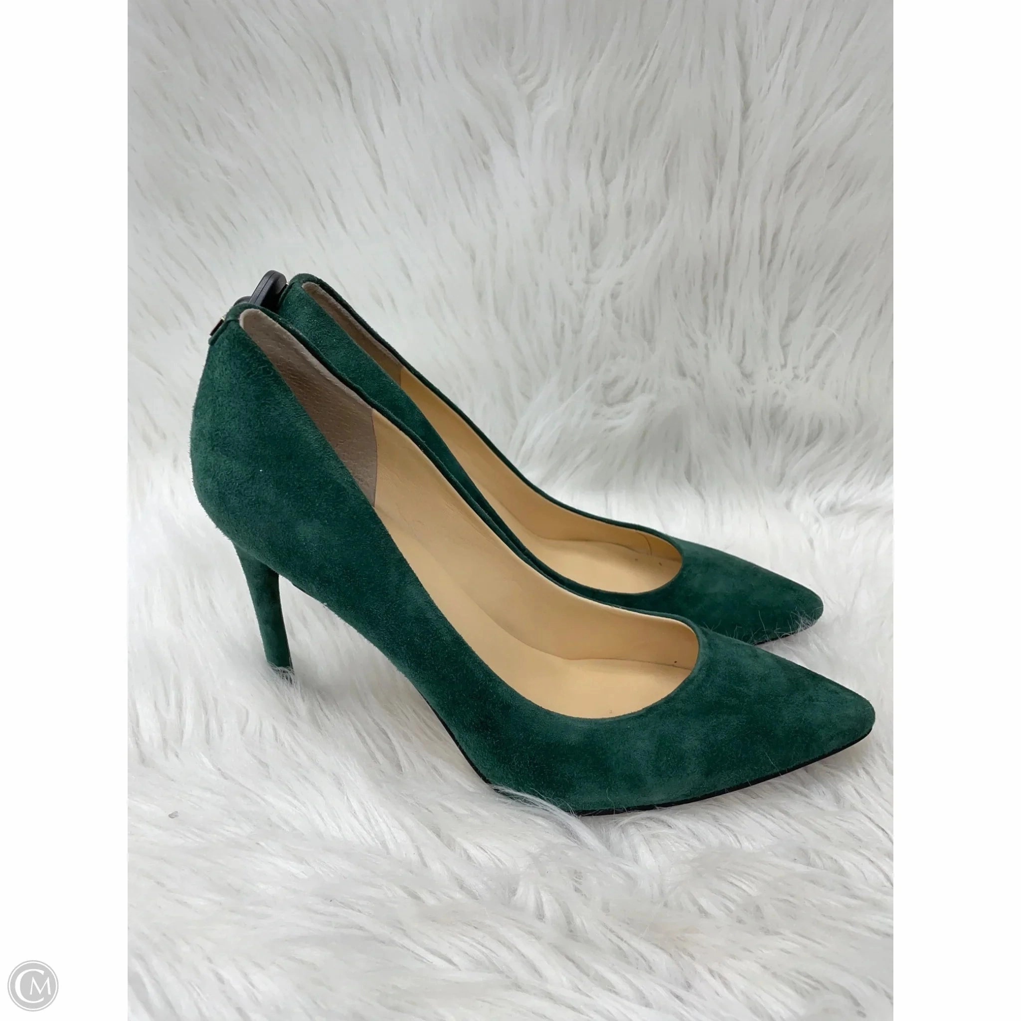Shoes Heels Stiletto By Ivanka Trump In Green, Size: 9.5 Strappy Sandals Sleek Heeled Sandals