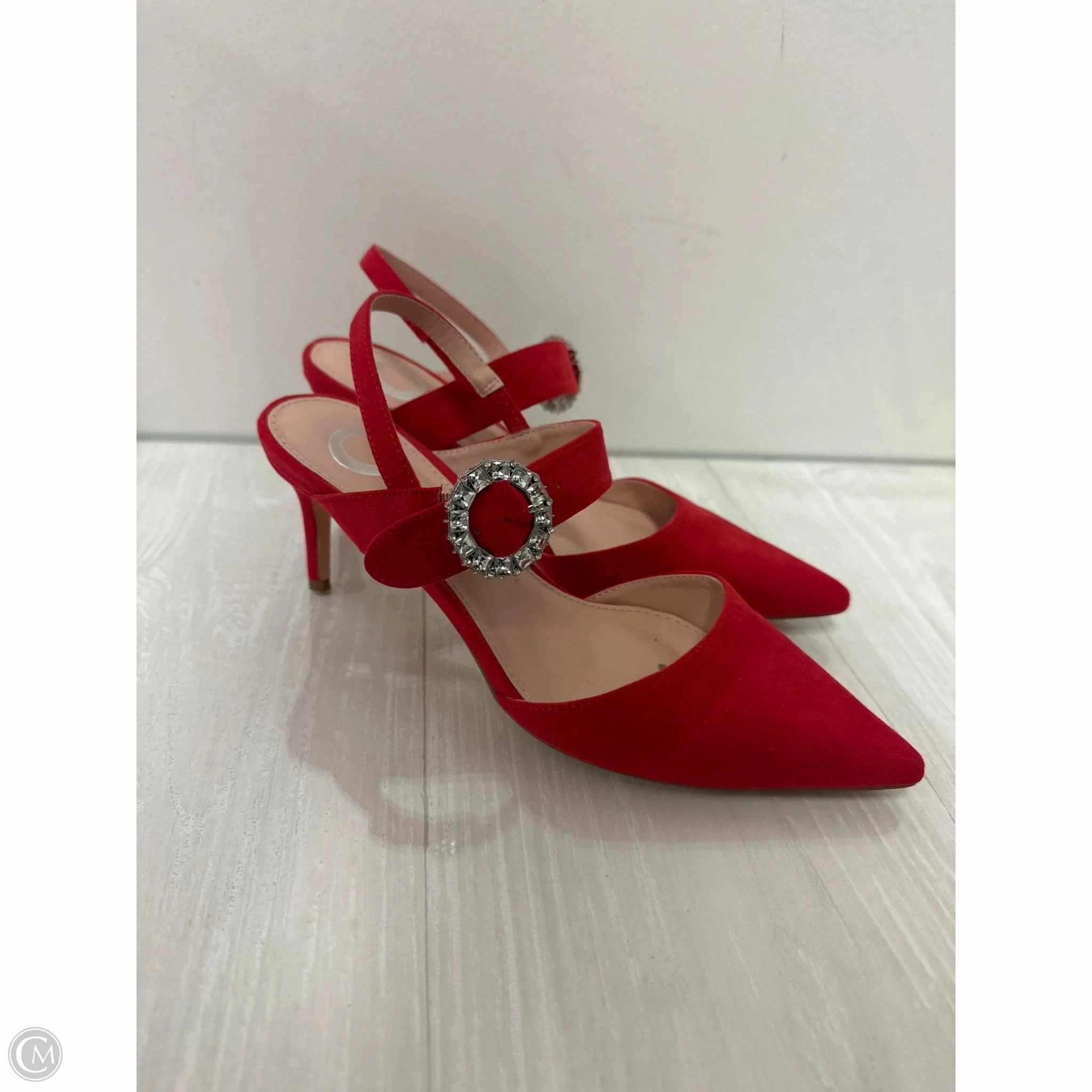 Comfortable Heels Shoes Heels Stiletto By Journee In Red, Size: 6.5