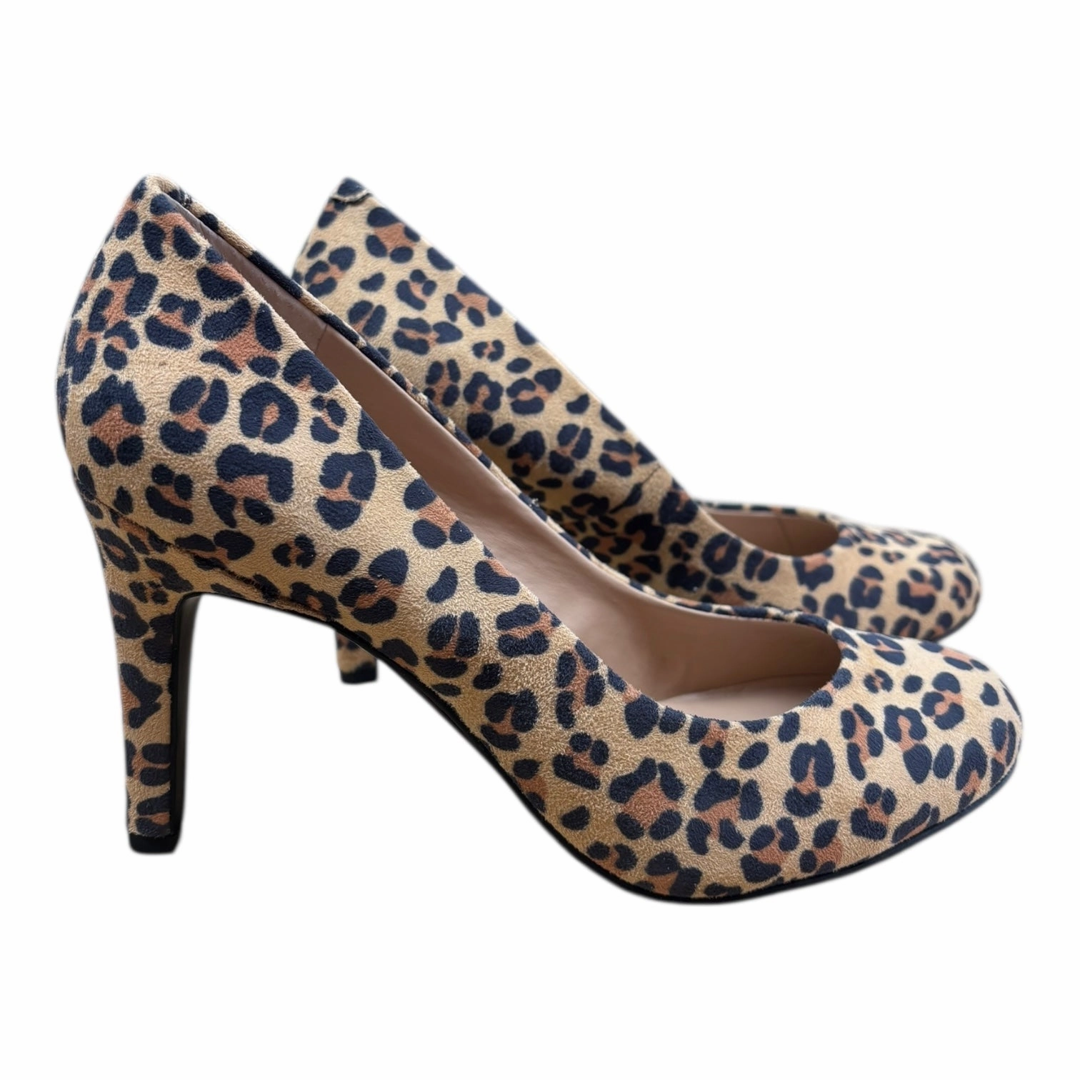 Boho Wedding Heels Footwear Style Shoes Heels Stiletto By Kelly And Katie In Animal Print, Size:8