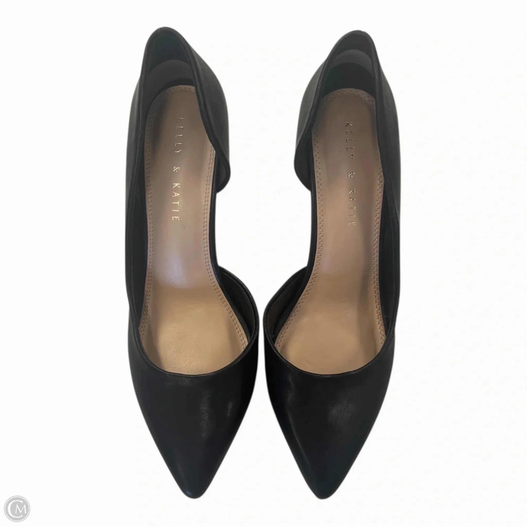Textured Finish Shoes Heels Stiletto By Kelly And Katie In Black, Size: 9