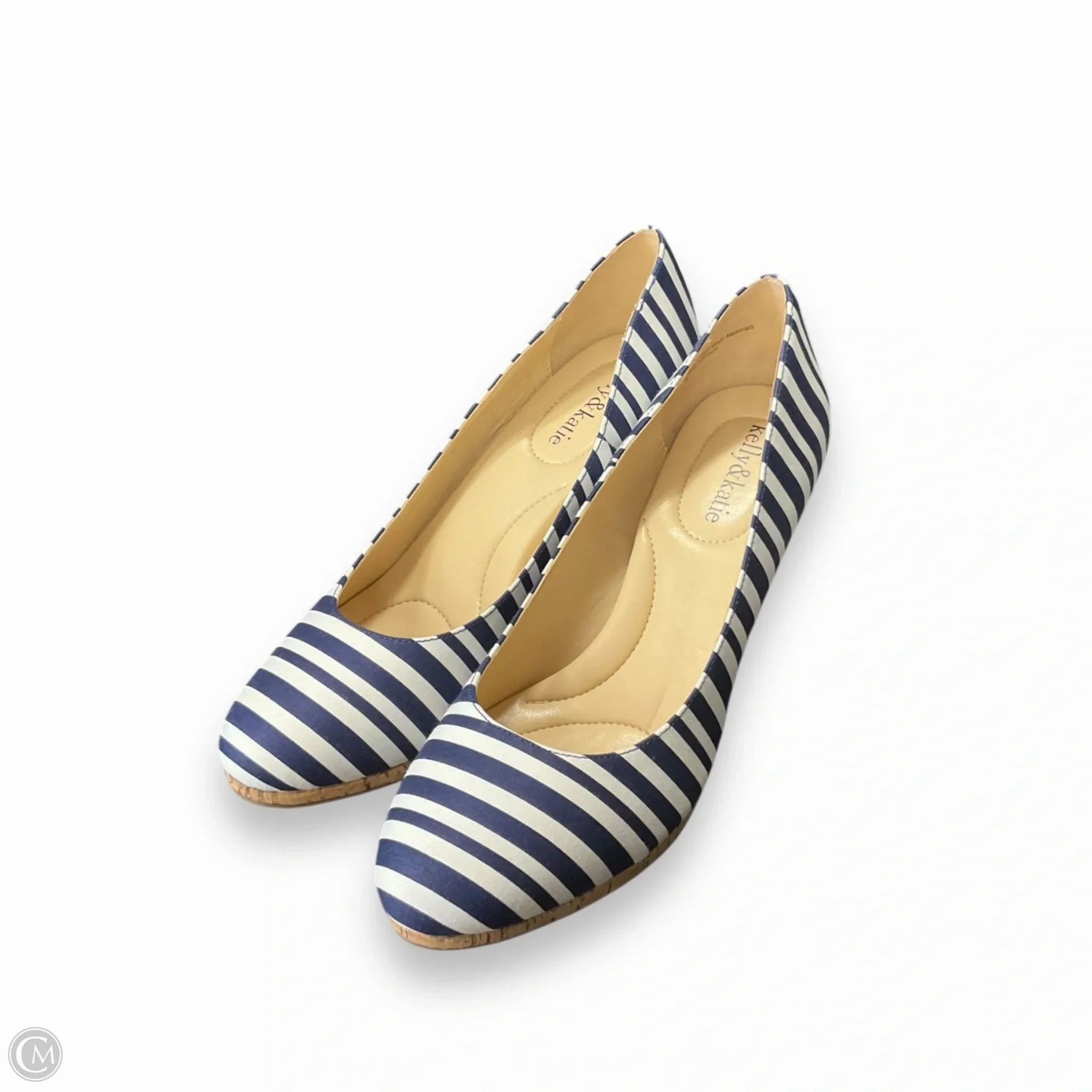 Closed Toe Shoes Shoes Heels Stiletto By Kelly And Katie In Striped Pattern, Size: 9
