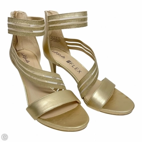 Shoes Heels Stiletto By Life Stride In Gold, Size: 10 Cushioned Zipper Closure