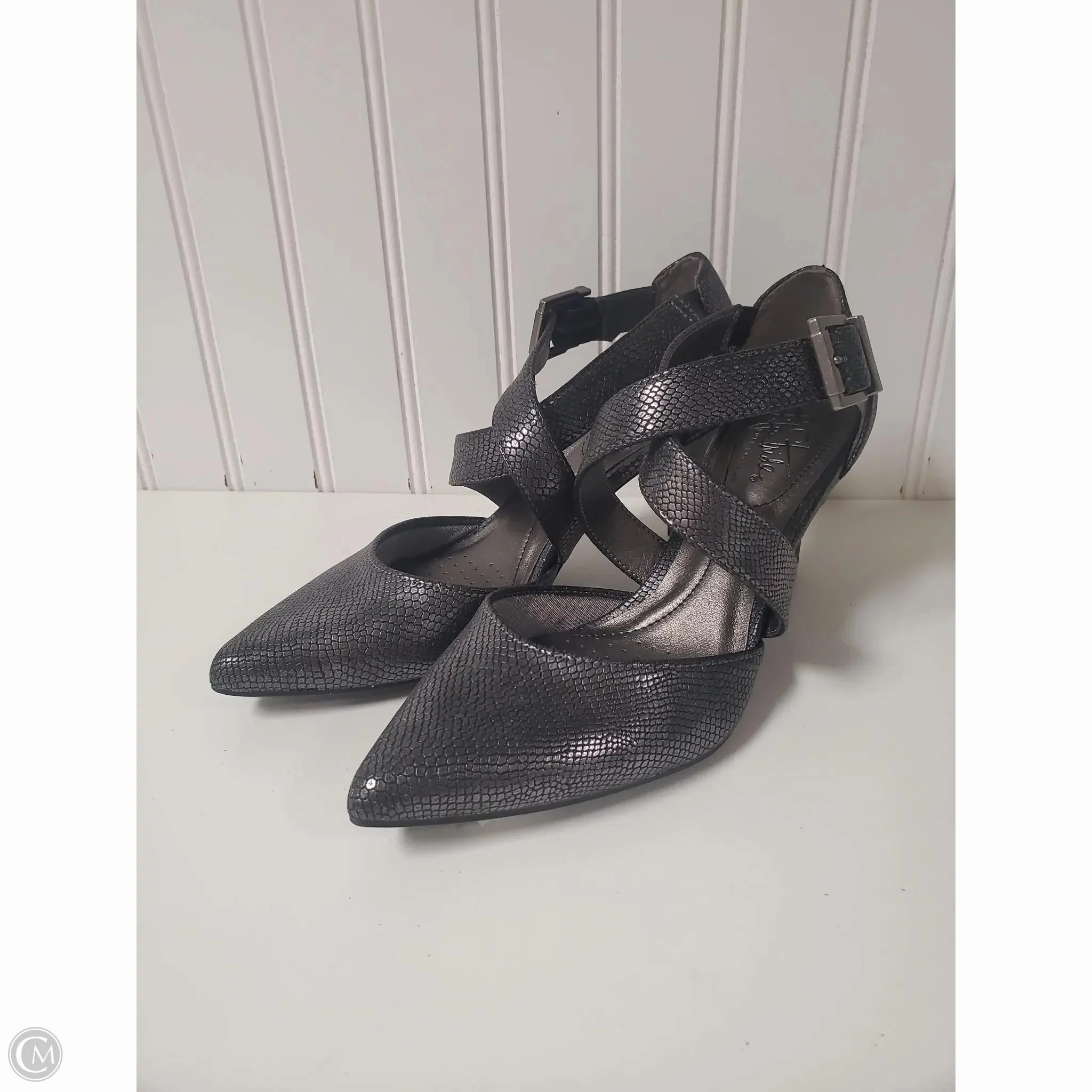 Shoes Heels Stiletto By Life Stride In Snakeskin Print, Size: 6 Retro Sandals