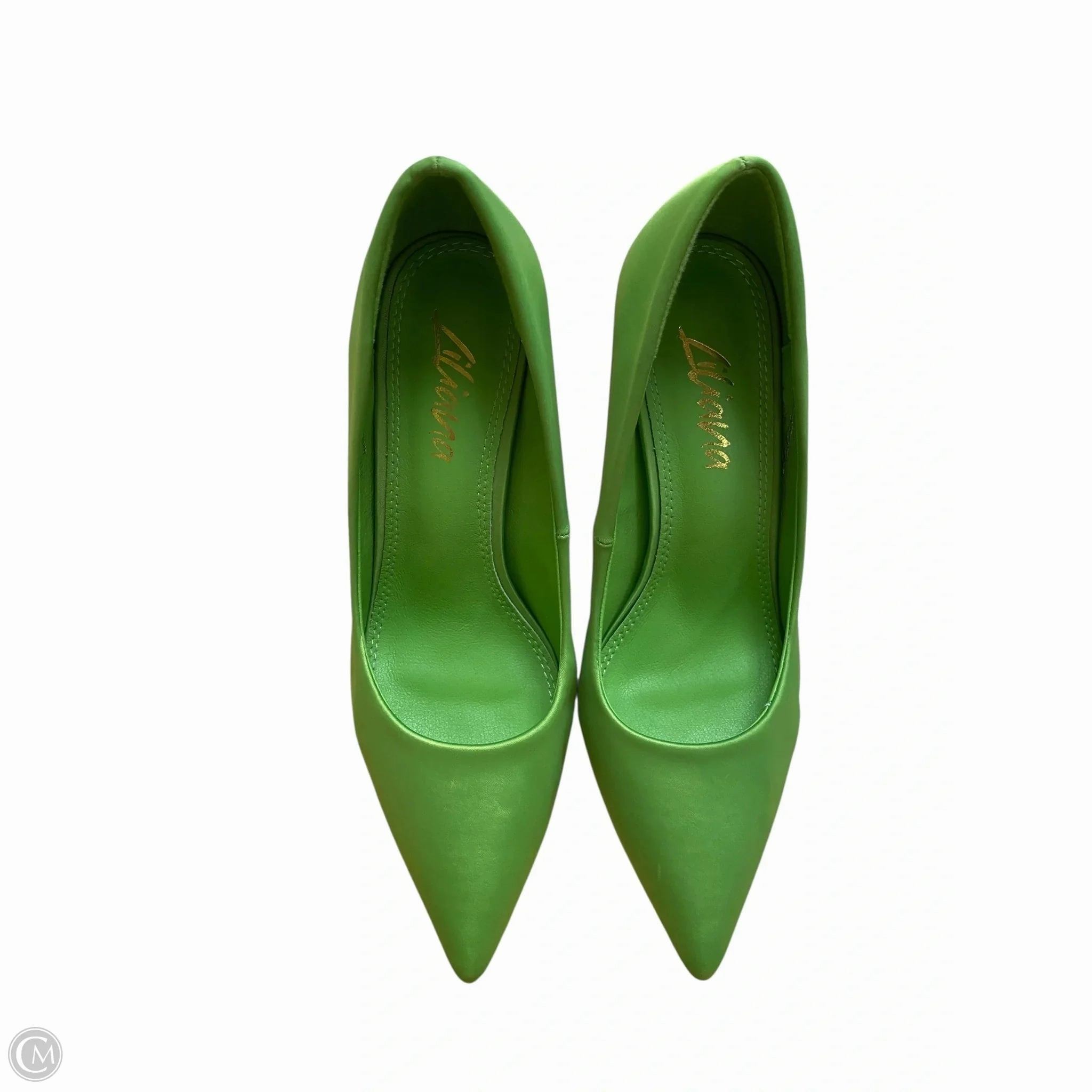 Padded Shoes Heels Stiletto By Liliana In Green, Size: 11