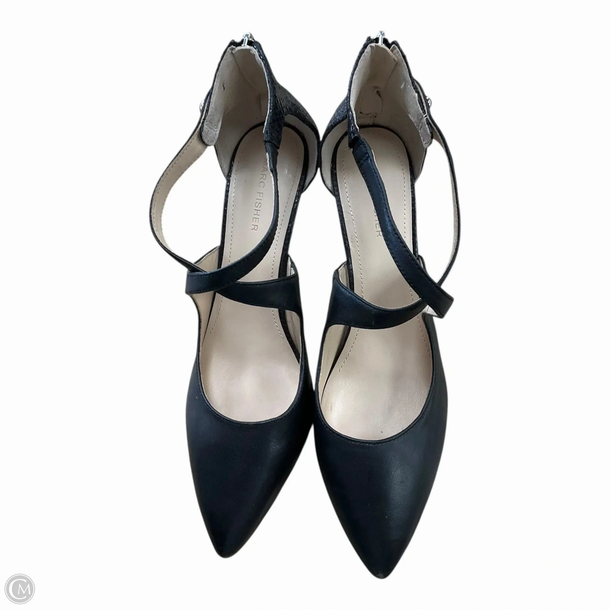 Formal Event Heels Shoes Heels Stiletto By Marc Fisher In Black, Size: 11