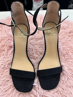 Shoes Heels Stiletto By Material Girl In Black, Size: 6.5 Wedge Heel Luxe Boots with Heels