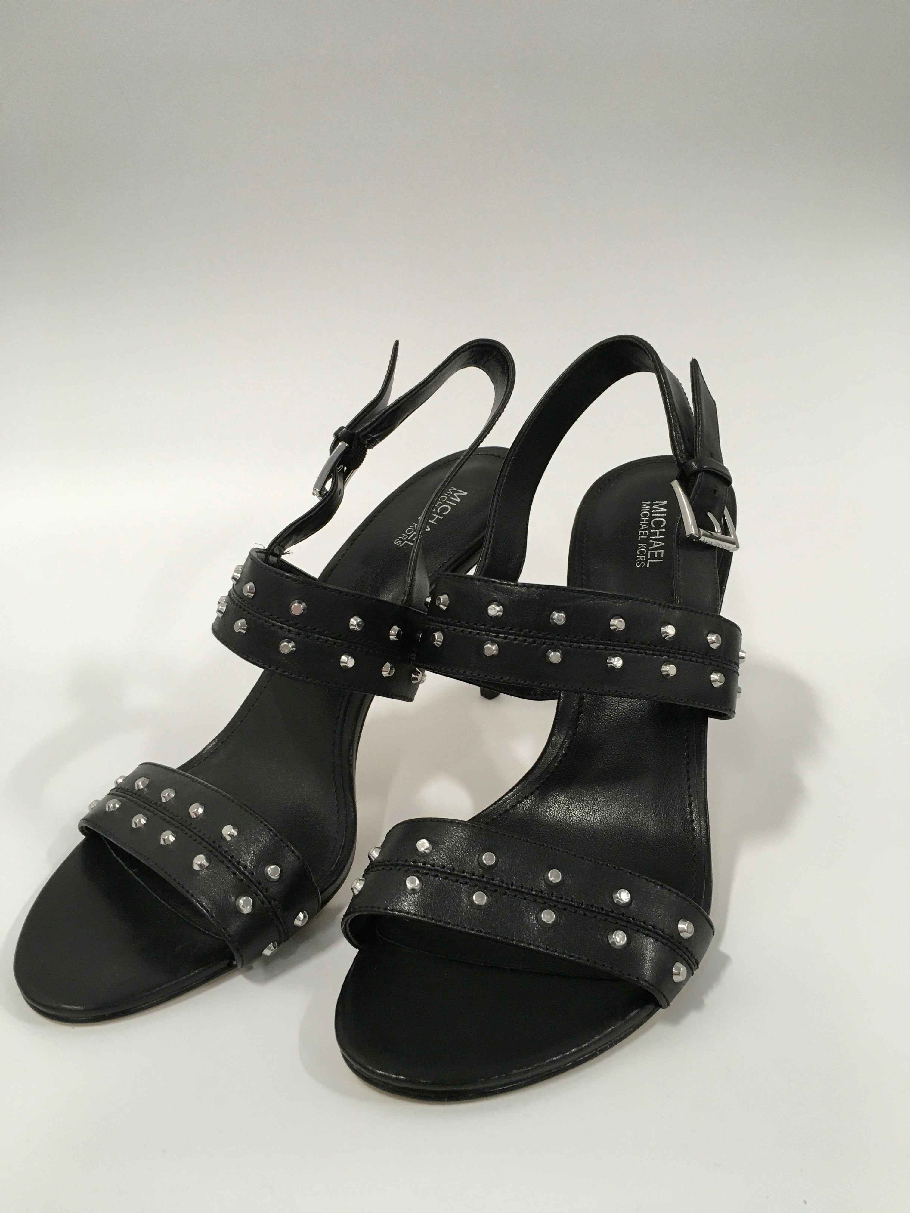 Black Leather Stilettos Shoes Heels Stiletto By Michael By Michael Kors  Size: 10