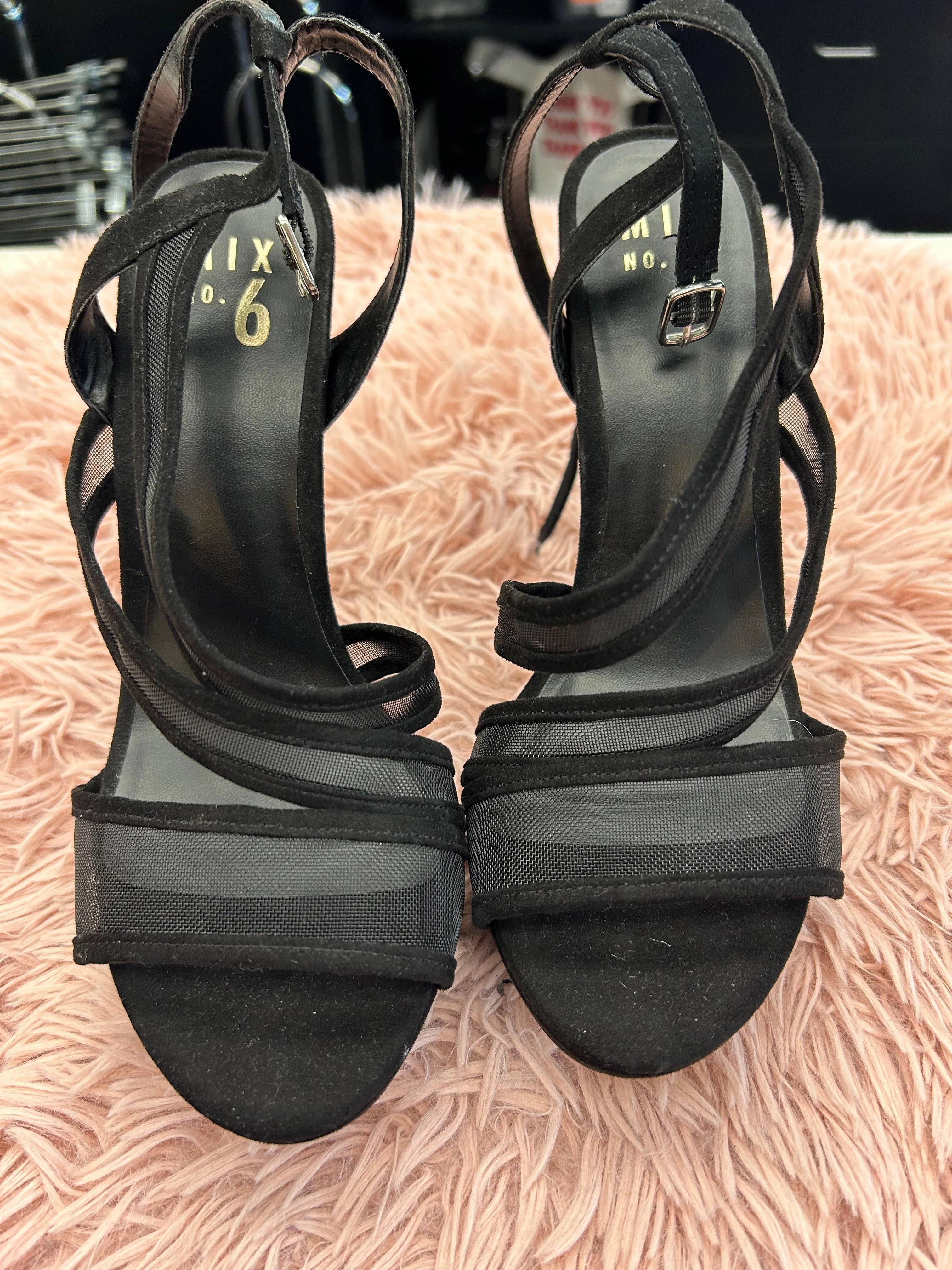 Fashionable Booties Shoes Heels Stiletto By Mix No 6 In Black, Size: 8.5